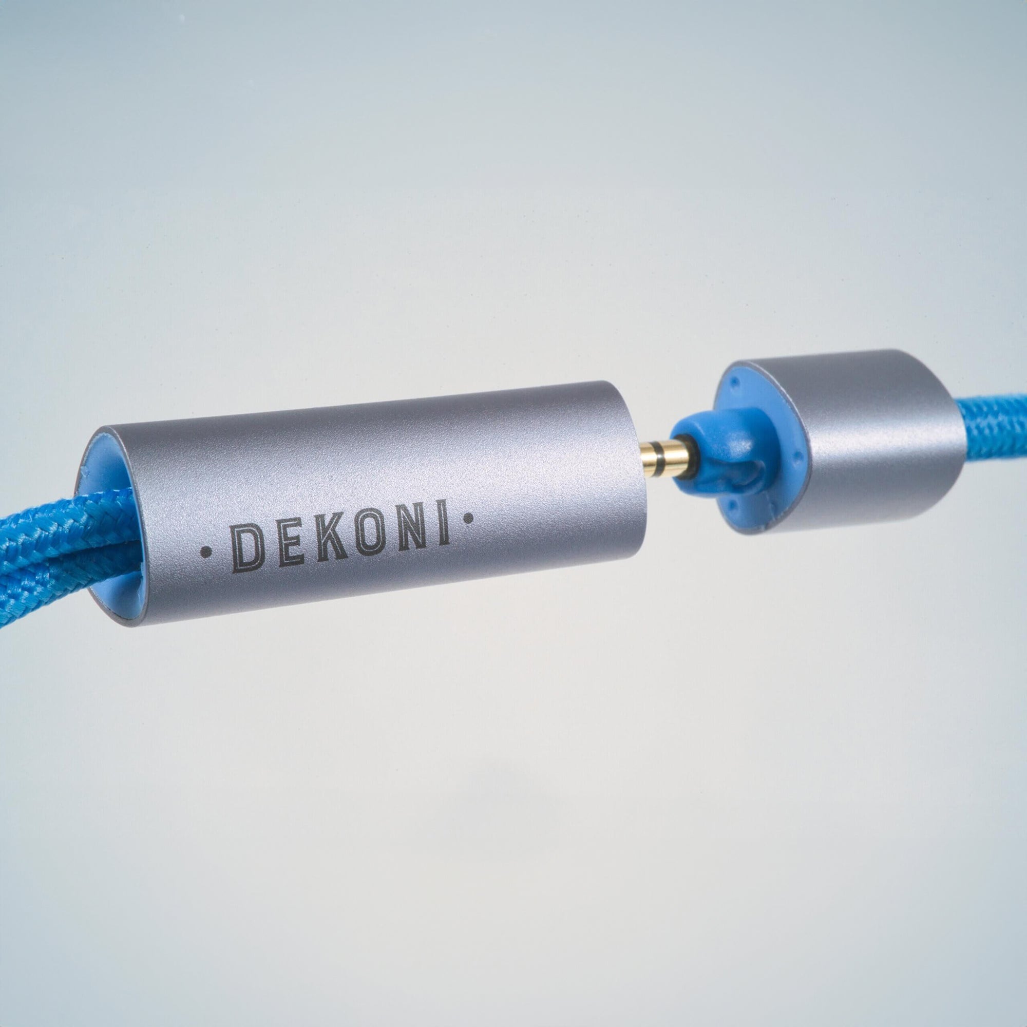Dekoni Audio Elite Series Blue Nylon Woven Headphone Cable Connectors - Perfect for Audiophiles, Studio Recording & Gaming Headsets