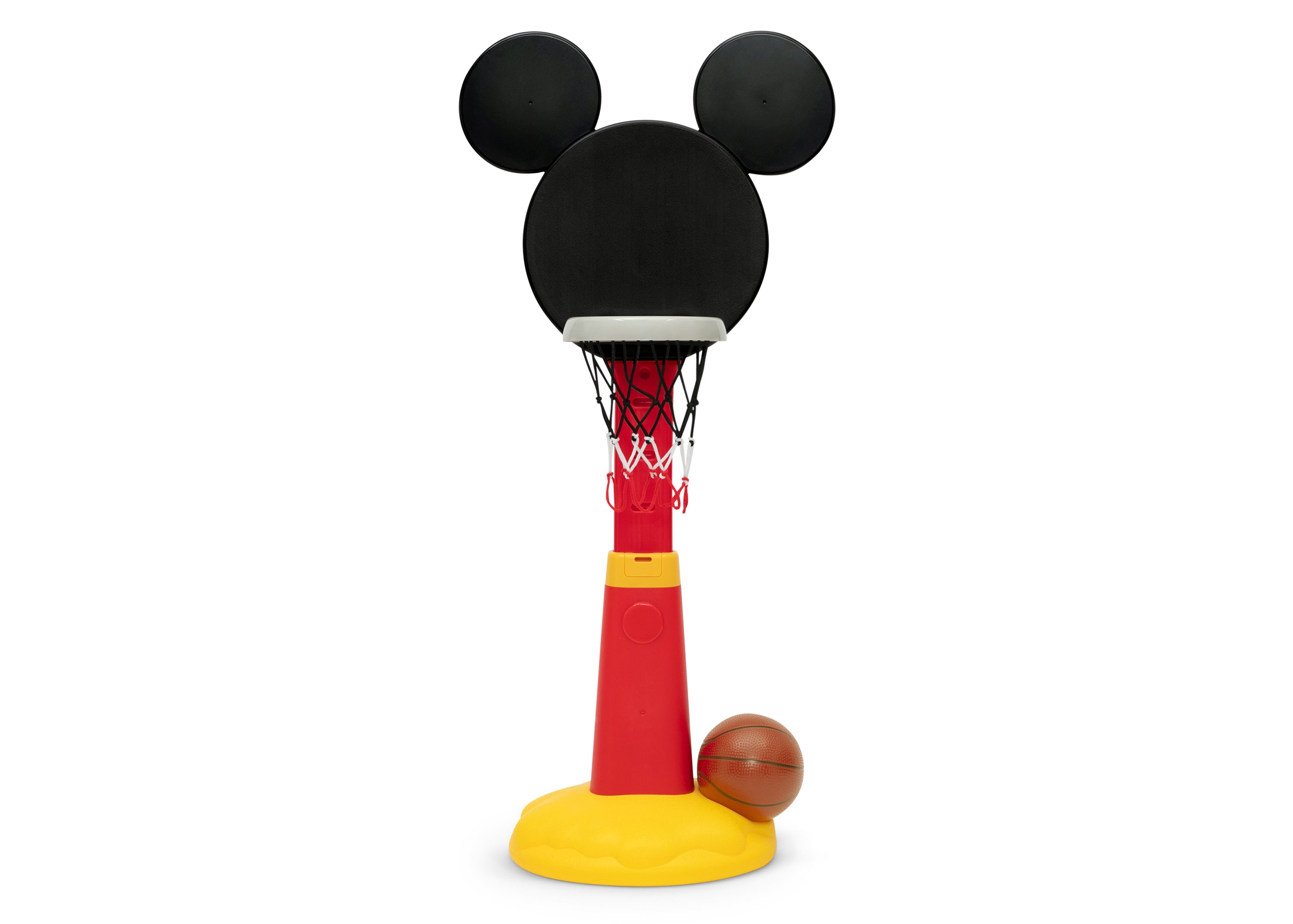 Mickey Mouse Plastic Basketball Set for Kids - Disney Toy Basketball Hoop with Ball - Fun Indoor & Outdoor Play for Toddlers and Children