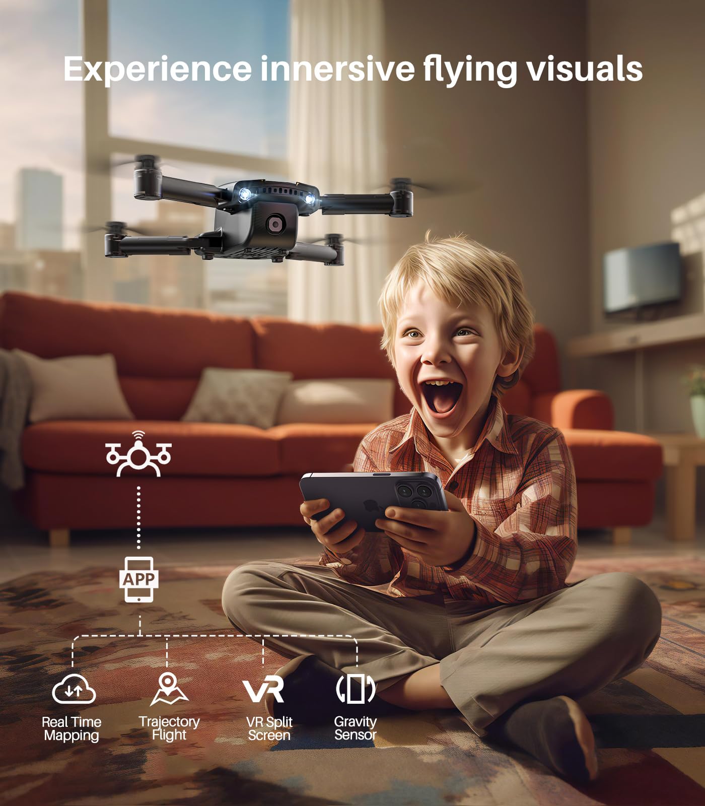 SYMA Mini Drone with 720P HD FPV Camera - Remote Control Quadcopter for Kids & Adults | Altitude Hold, Headless Mode, One Key Start | Perfect UFO Toy Gift for Boys & Girls | Indoor & Outdoor Flying Fun, Aerial Photography, Beginner Drone Training