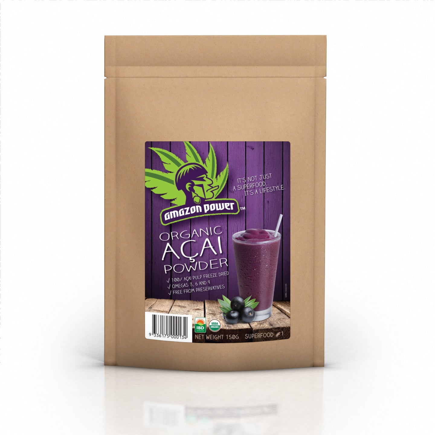 Organic Acai Powder Superfood - Antioxidant Rich Freeze-Dried Acai Berry Powder for Smoothies, Bowls & Energy Drinks - Amazon Best Seller
