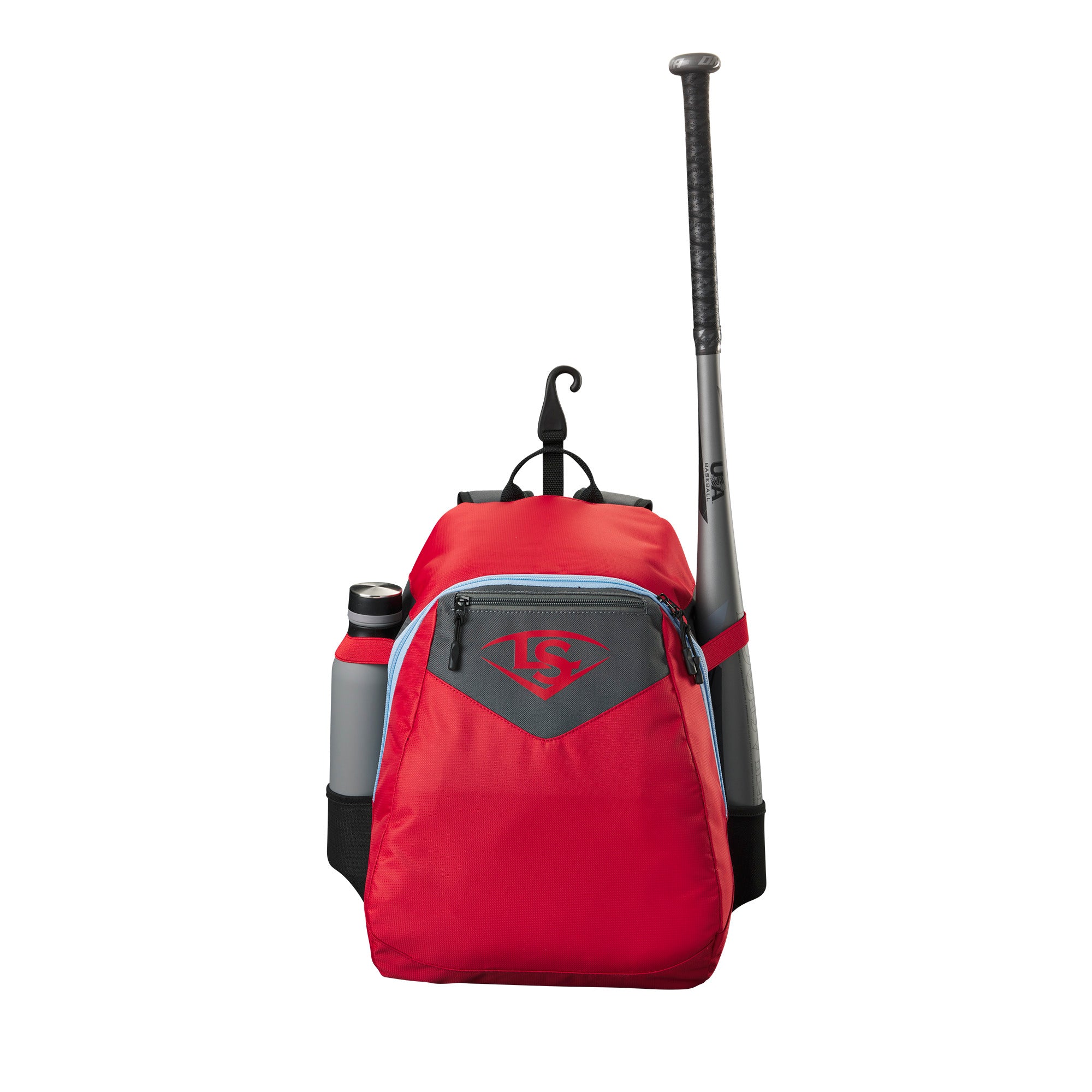 Louisville Slugger Genuine V2 Youth Baseball Backpack - Lightweight Durable Stick Pack for Kids & Teens - Perfect for School, Sports Practice & Travel