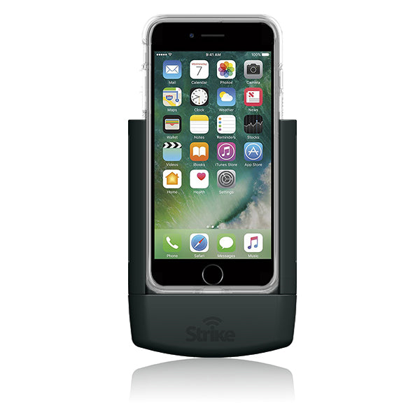iPhone 7, 8 & SE (2nd Gen) Shockproof Cradle with Strike Case - Perfect for Home, Office & Car Charging Station