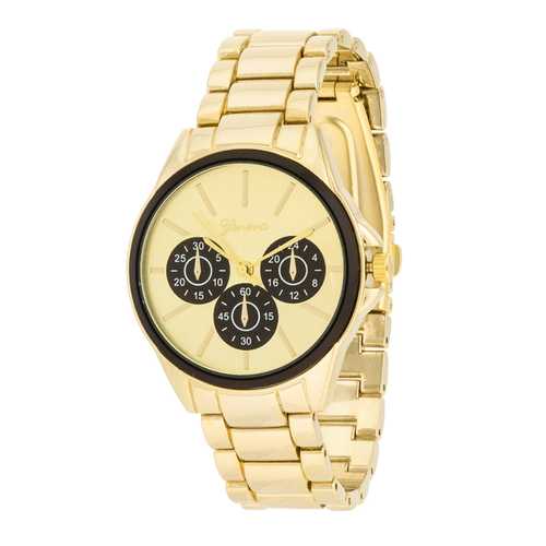 Luxury Chrono Gold Metal Watch for Men - Waterproof Stainless Steel Analog Wristwatch - Perfect for Business, Casual & Formal Occasions