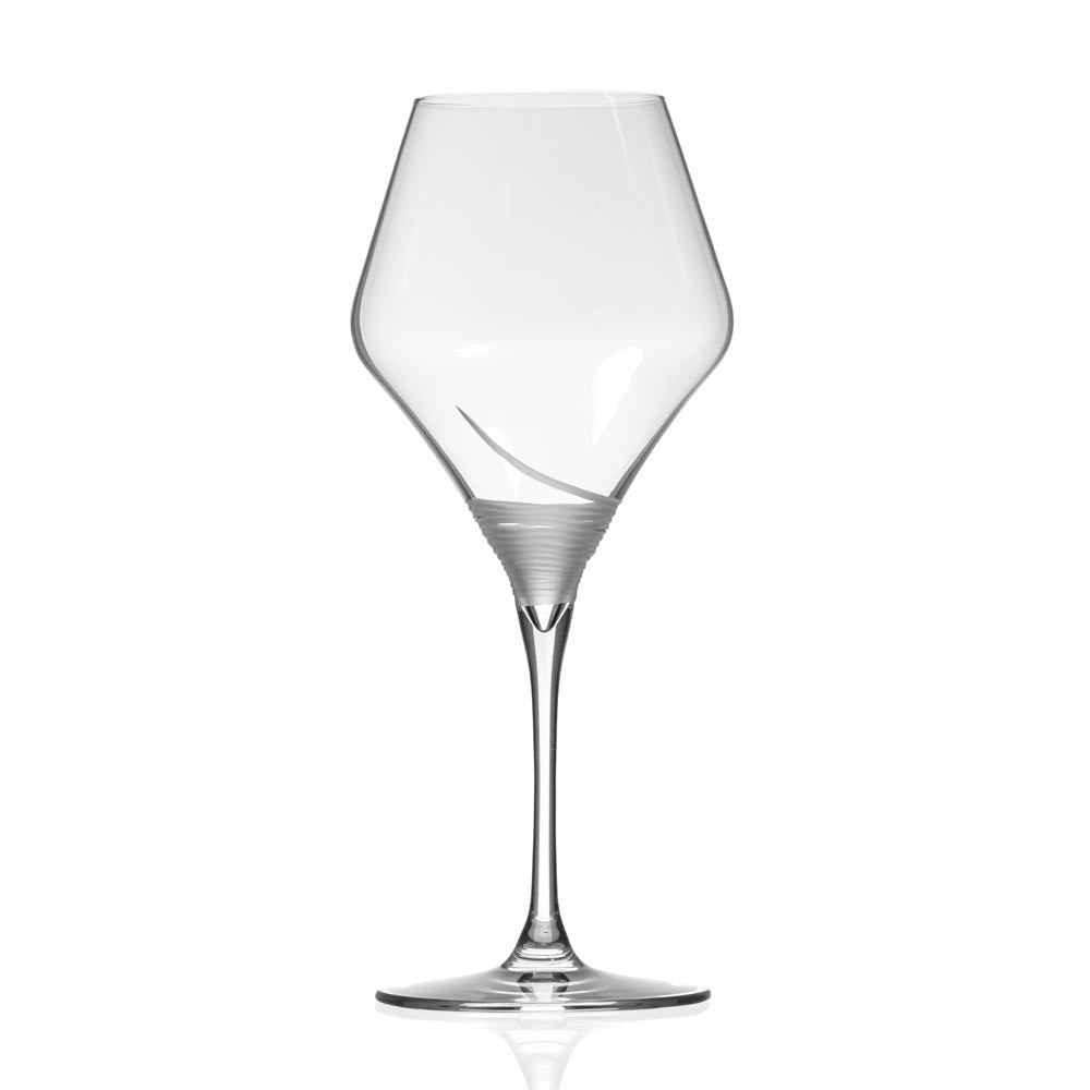 Mid Century Modern 17oz Wine Glass Set of 4 - Elegant Cocktail Glasses for Martini, Margarita & Champagne - Perfect for Dinner Parties, Home Bar & Wedding Gifts