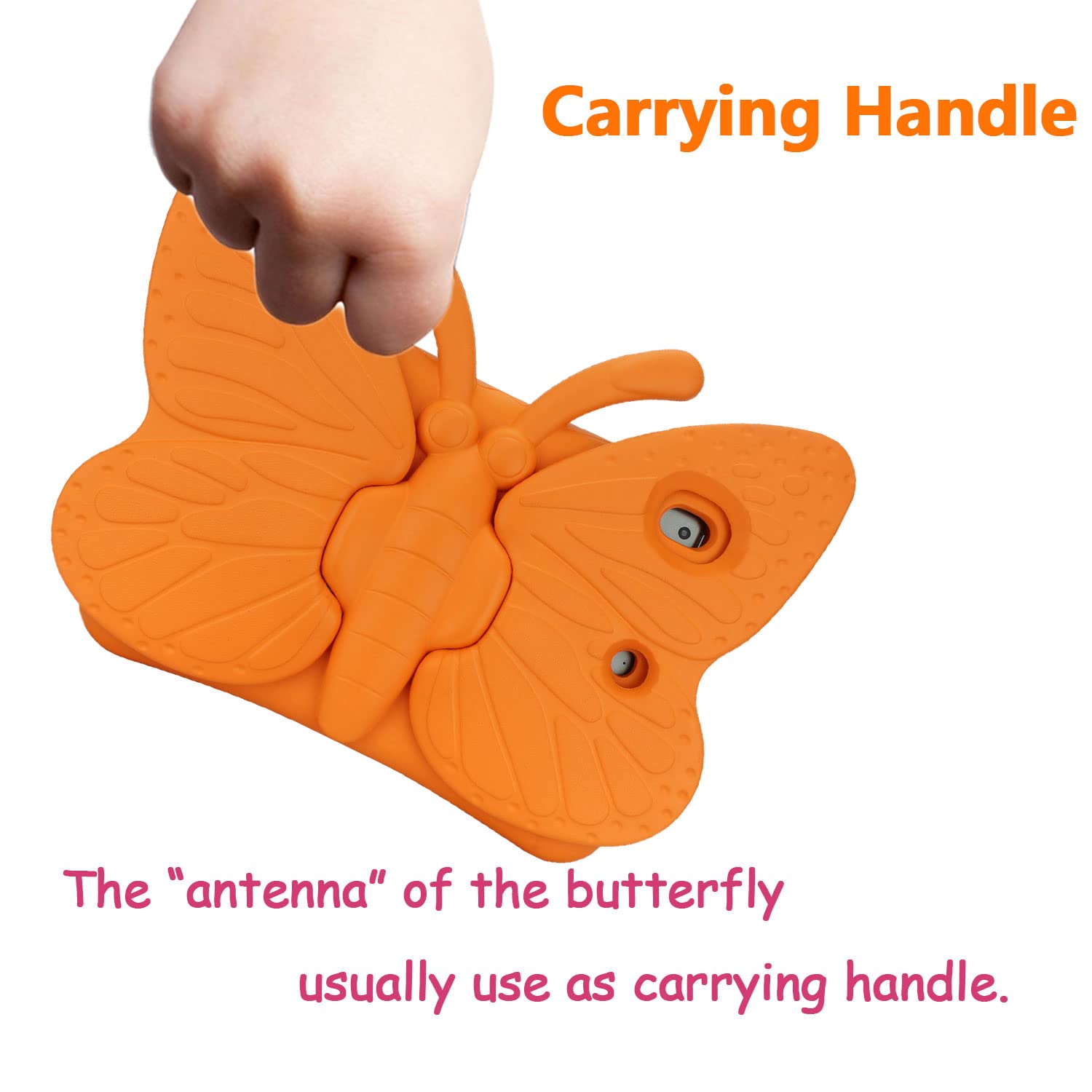 Cute Butterfly Shockproof EVA Foam Case for iPad 9th/8th/7th Gen 10.2