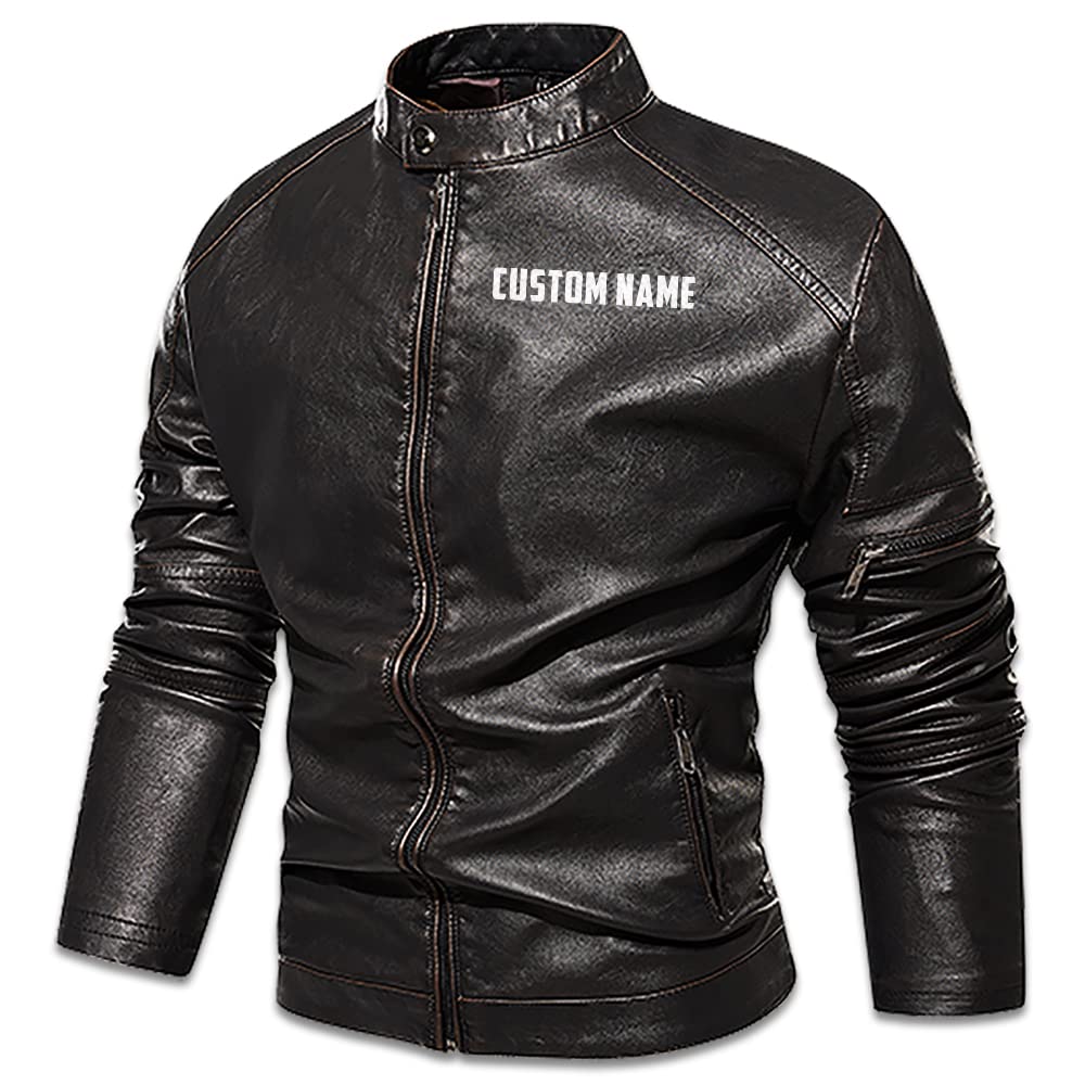 Custom Personalized Men's Leather Biker Vest Jacket - Motorcycle Rider Gift for Lone Wolf Bikers - Perfect for Road Trips & Motorcycle Rallies