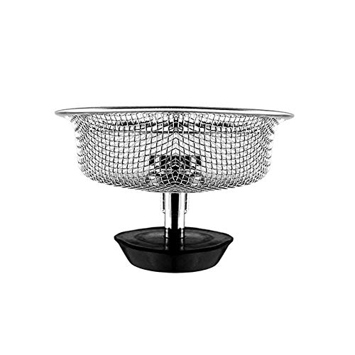 1 PCS Stainless Steel Sink Filter - Anti-Clog Drain Strainer for Kitchen, Bathroom, Bathtub & Pool - Convenient Household Sewer Accessory | Perfect for Hair Catcher, Food Scraps & Debris Protection