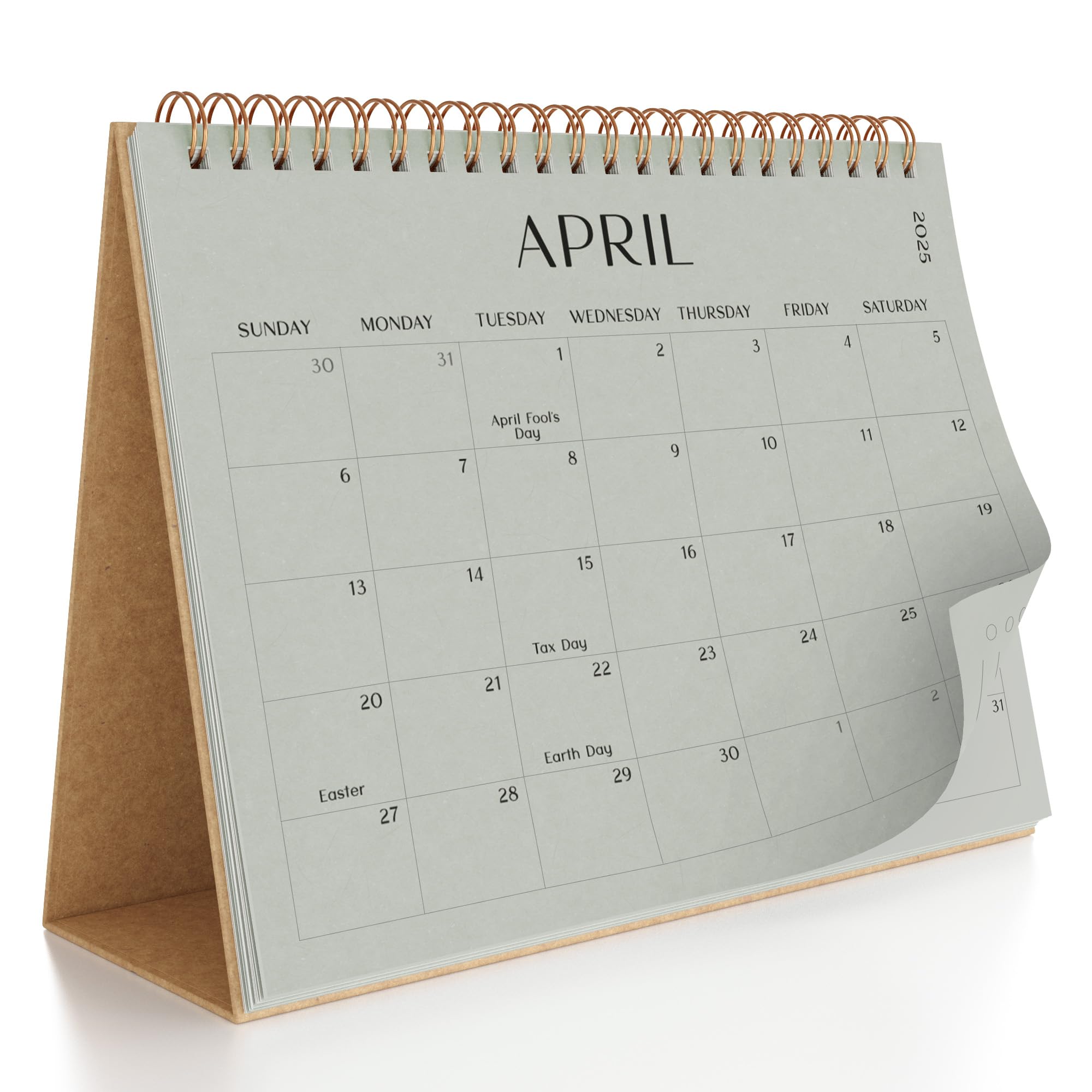 2025-2026 Aesthetic Desk Calendar | August 2024 to June 2026 | Beautiful Small Flip Desktop Planner for Office, Home & School Organization | Perfect for Work Scheduling, Gift Giving & Daily Planning