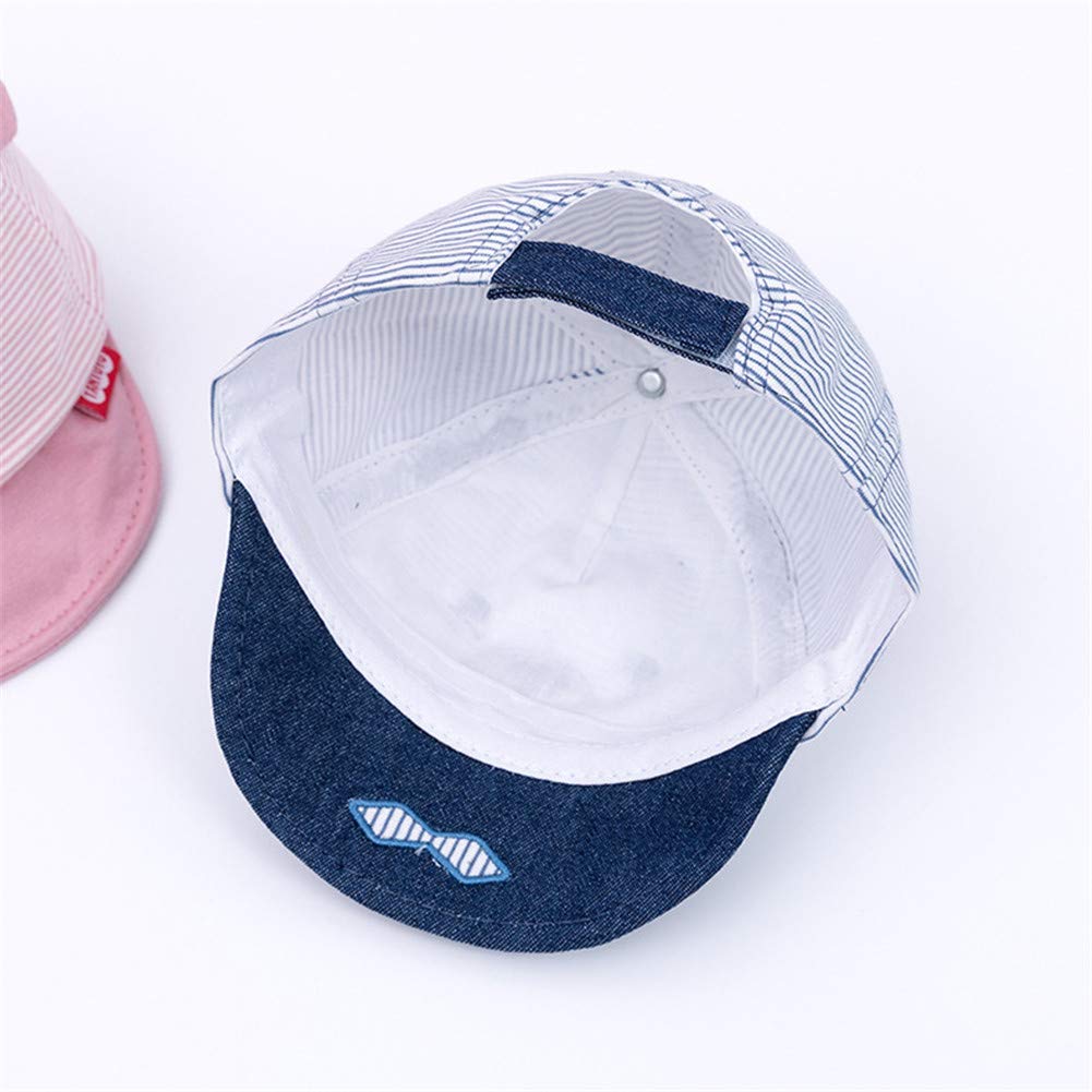 Baby Sun Hat for Girls & Boys - Summer Baseball Cap with Ear Protection, Striped Newborn Sunhat for Outdoor Play, Beach & Park Adventures