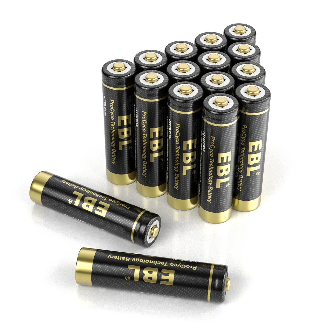 EBL Gold Pro Rechargeable AAA Batteries 8-Pack - High Capacity 1100mAh Ni-MH Battery with USB Charger - Perfect for Cameras, Toys, Flashlights & Electronic Devices