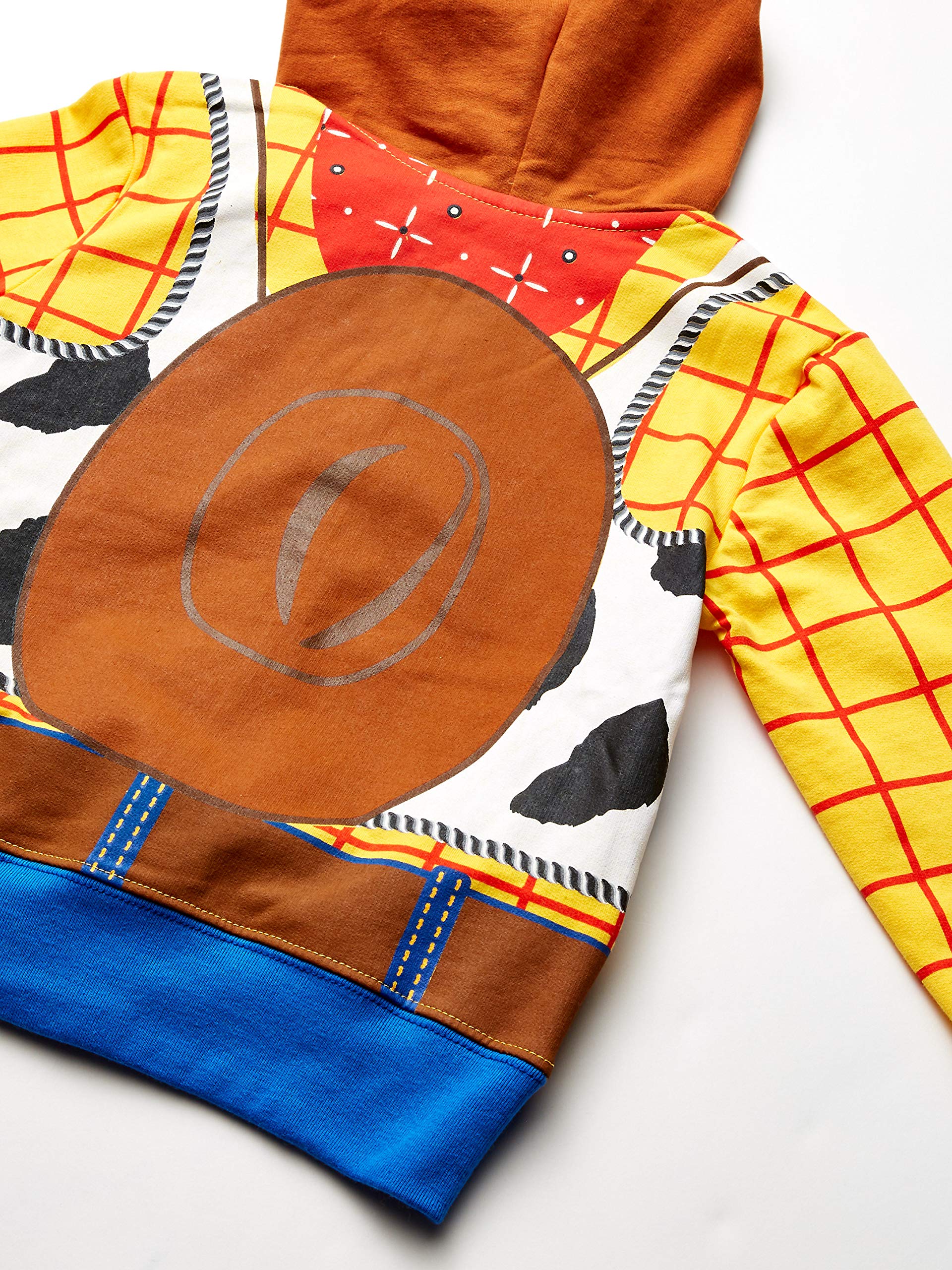 Disney Boys' Toddler Sheriff Woody Toy Story Costume Hoodie - Cute Halloween Outfit, Birthday Party Cosplay, Movie Character Dress-Up for Kids