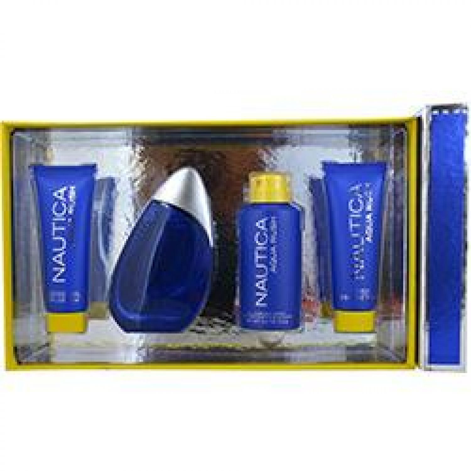 Nautica Aqua Rush 4 Piece Cologne Gift Set for Men - Fresh Aquatic Scent, Perfect for Gifts, Birthdays & Special Occasions