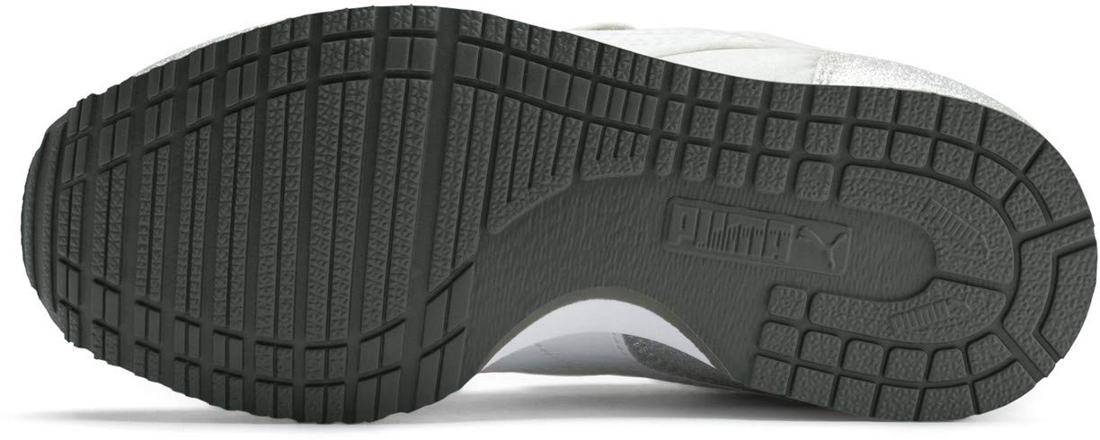 PUMA Men's Cabana Racer Glitz V Ps Sneakers - Silver Metallic Casual Running Shoes for Men | Lightweight Comfortable Walking Shoes for Gym, Workout & Everyday Wear