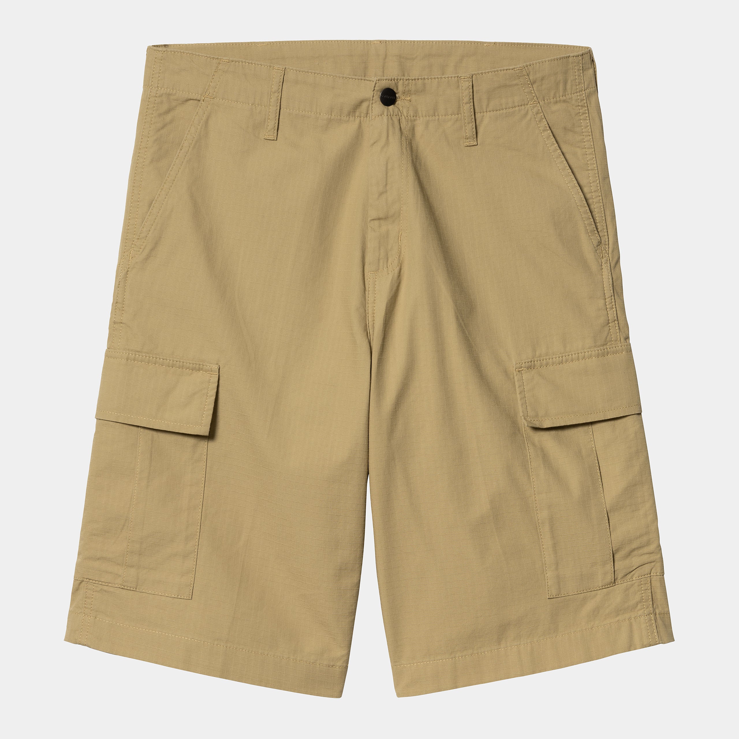 Carhartt Men's Relaxed Fit Cargo Shorts in Khaki - Durable Work Shorts for Outdoor Activities, Hiking, and Construction Work