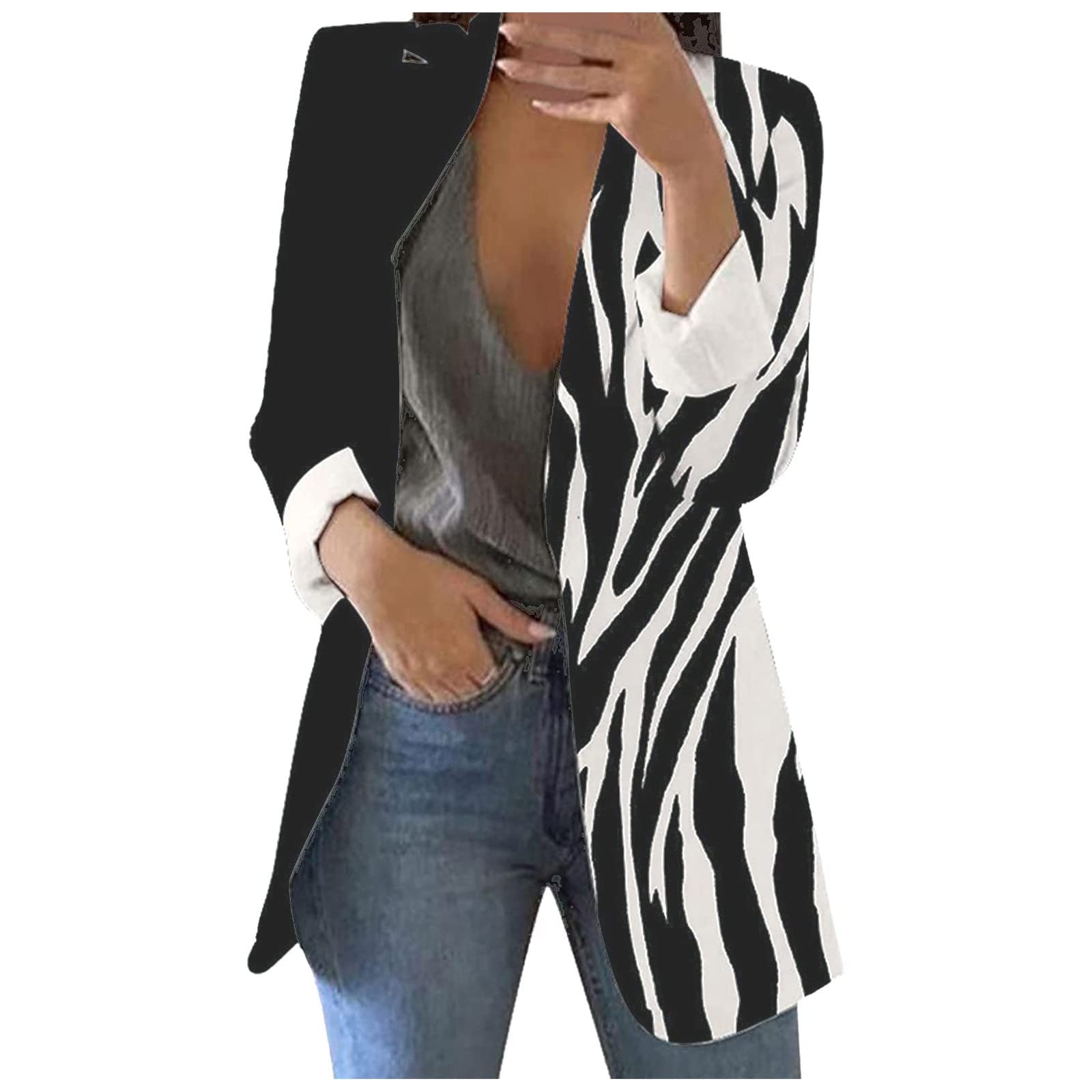 Elegant Women's Plus Size Blazer for Office & Work Wear