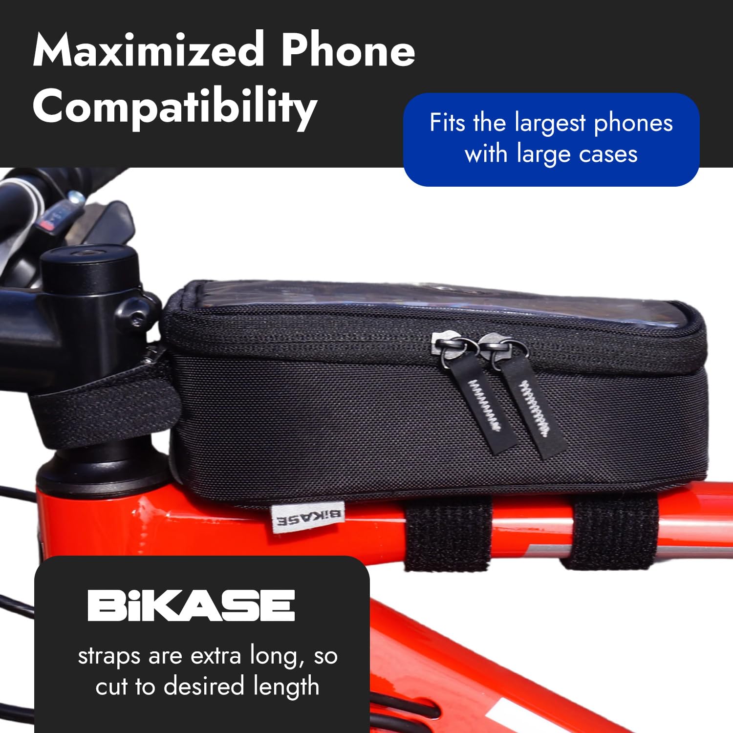 **BiKase Hard Casing Bike Phone Bag – Waterproof, Durable Bike Accessories – 8
