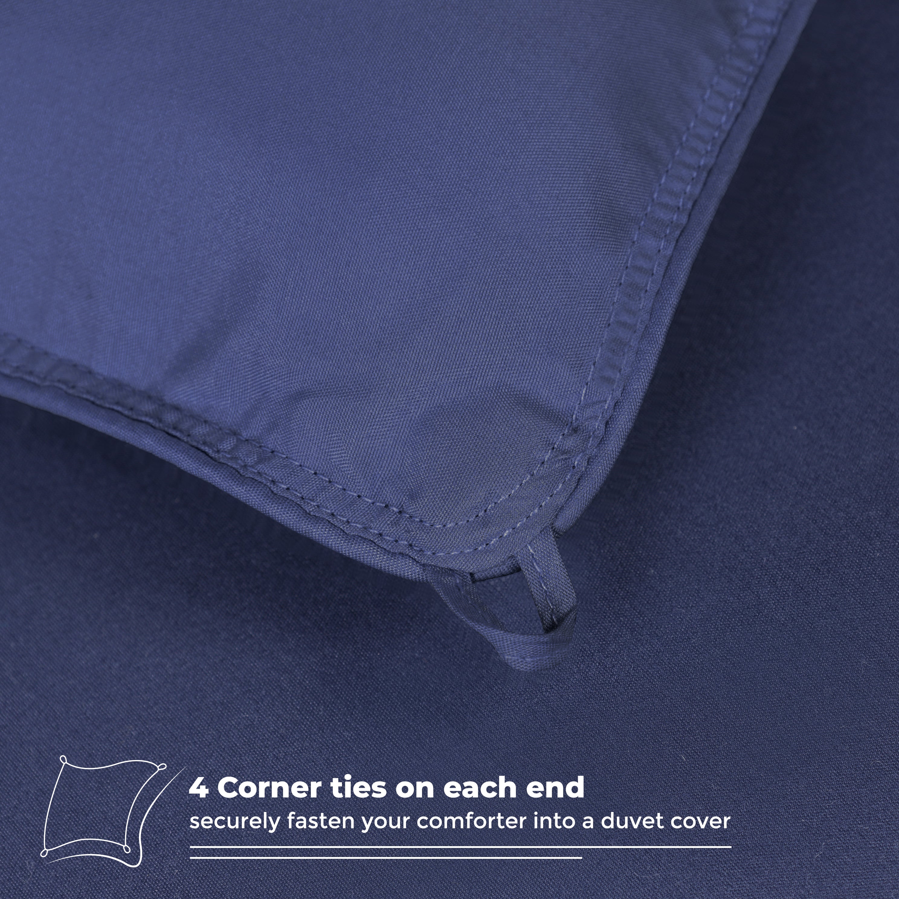 Luxury Brushed Microfiber Reversible Comforter Set - Ultra Soft Bedding for All Seasons - Perfect for Master Bedroom, Guest Room & Dormitory