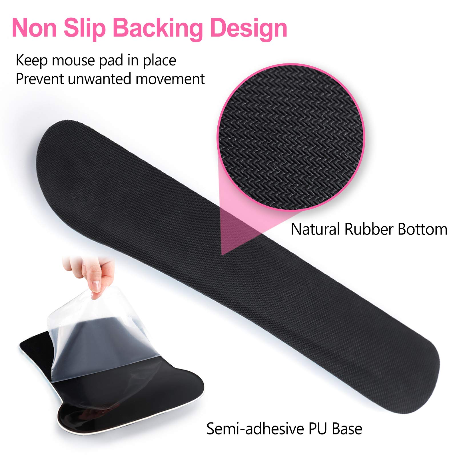 ARTSO Ergonomic Keyboard Wrist Rest & Mouse Pad Set with Memory Foam - Comfortable Wrist Support for Pain Relief, Durable Pink Orchid Butterfly Design - Perfect for Office, Gaming, and Long Computer Work Sessions