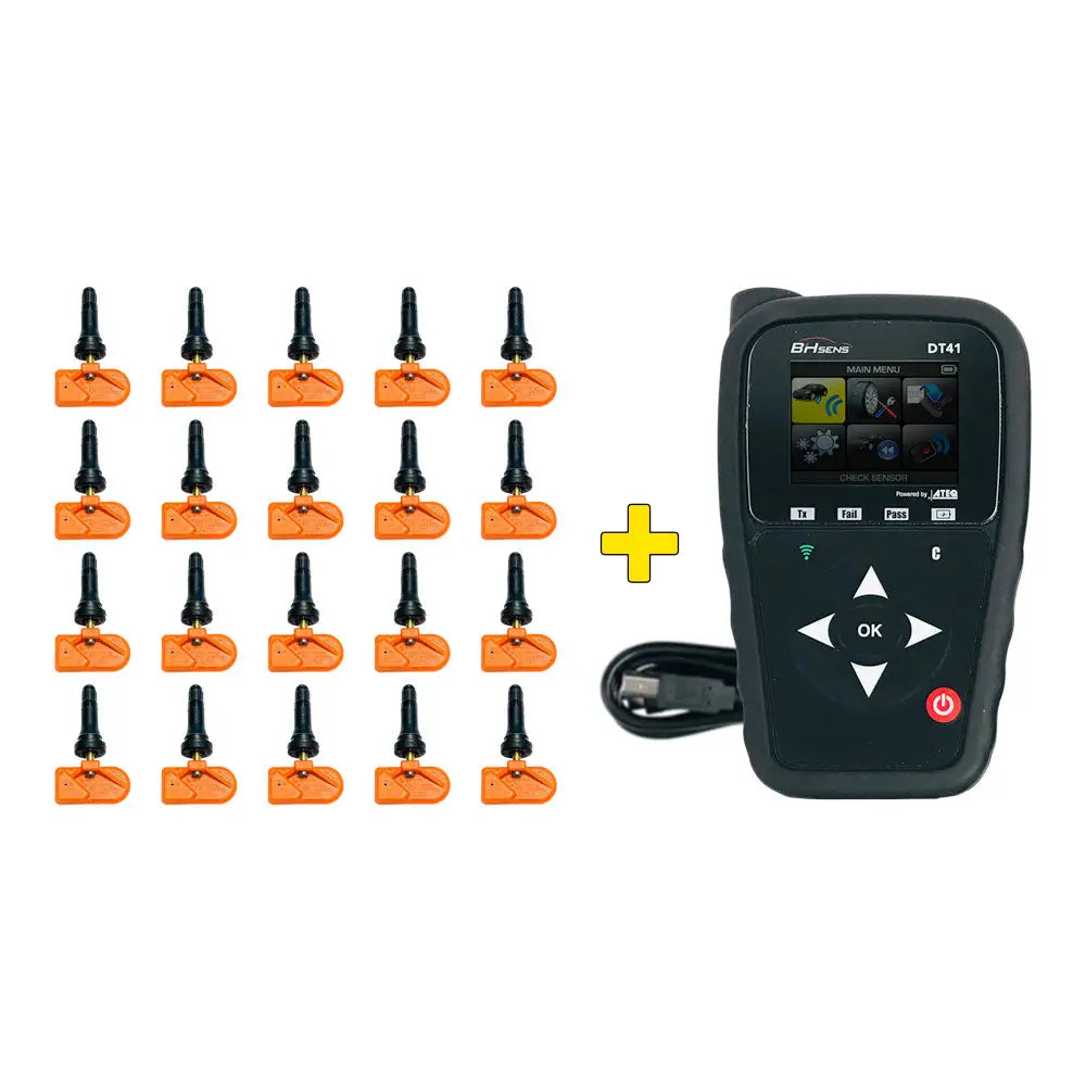 HUF TPMS DT41 Tire Pressure Monitoring System Tool with 20 Dual Band Sensors Bundle - Professional TPMS Diagnostic Tool for Car & Truck Maintenance, Auto Repair Shops & DIY Enthusiasts
