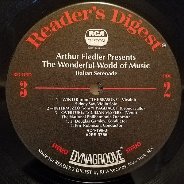 Arthur Fiedler - The Wonderful World Of Music (10xLP Vinyl Box Set, Compilation) - Near Mint or Mint Condition - Perfect for Classical Music Collectors & Audiophiles