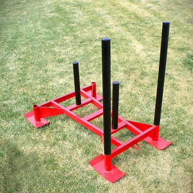 Professional Heavy-Duty Power Sled - Red Training Sled for Football, Strength & Conditioning Workouts | Perfect for Athletes, CrossFit & Gym Training