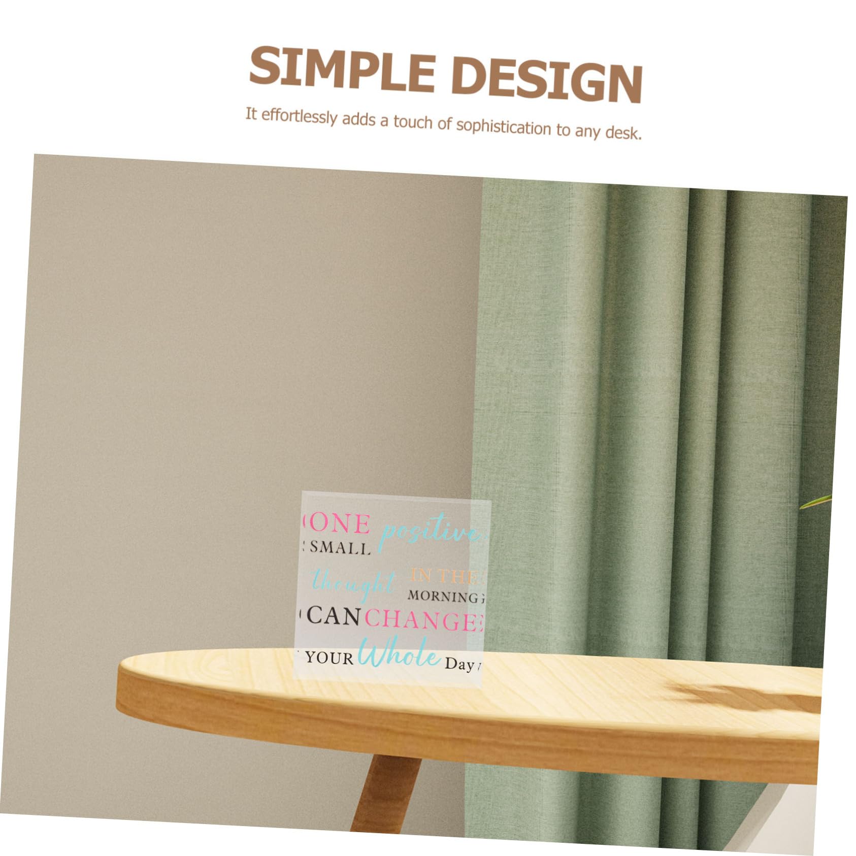 HAPINARY Acrylic Motivational Sign - Inspirational Office & Home Decor for Desk, Wall - Perfect for Work, Study & Relaxation Spaces