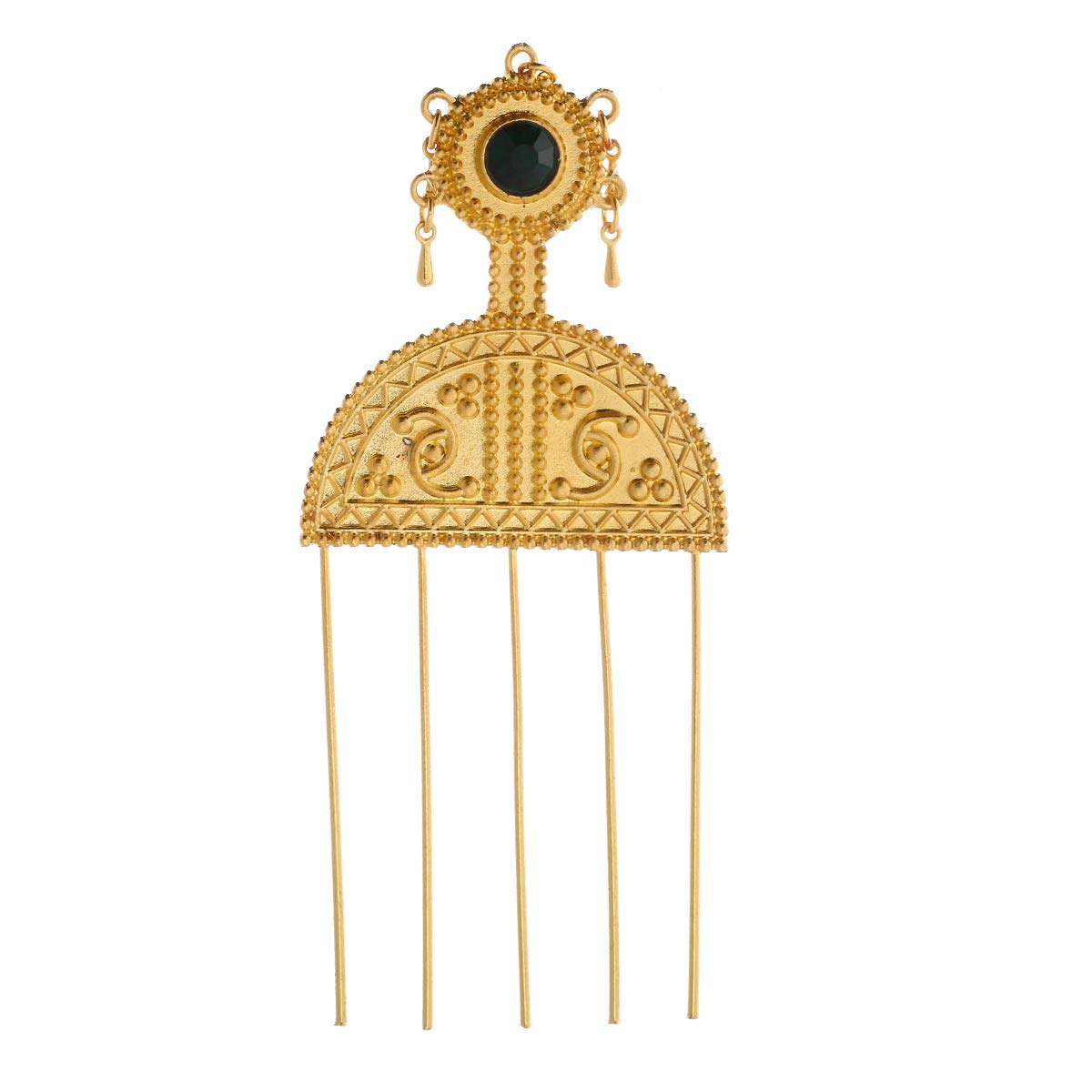 Ethiopian Gold Hairpin - African Hair Sticks for Women - Habasha Jewelry for Weddings & Parties