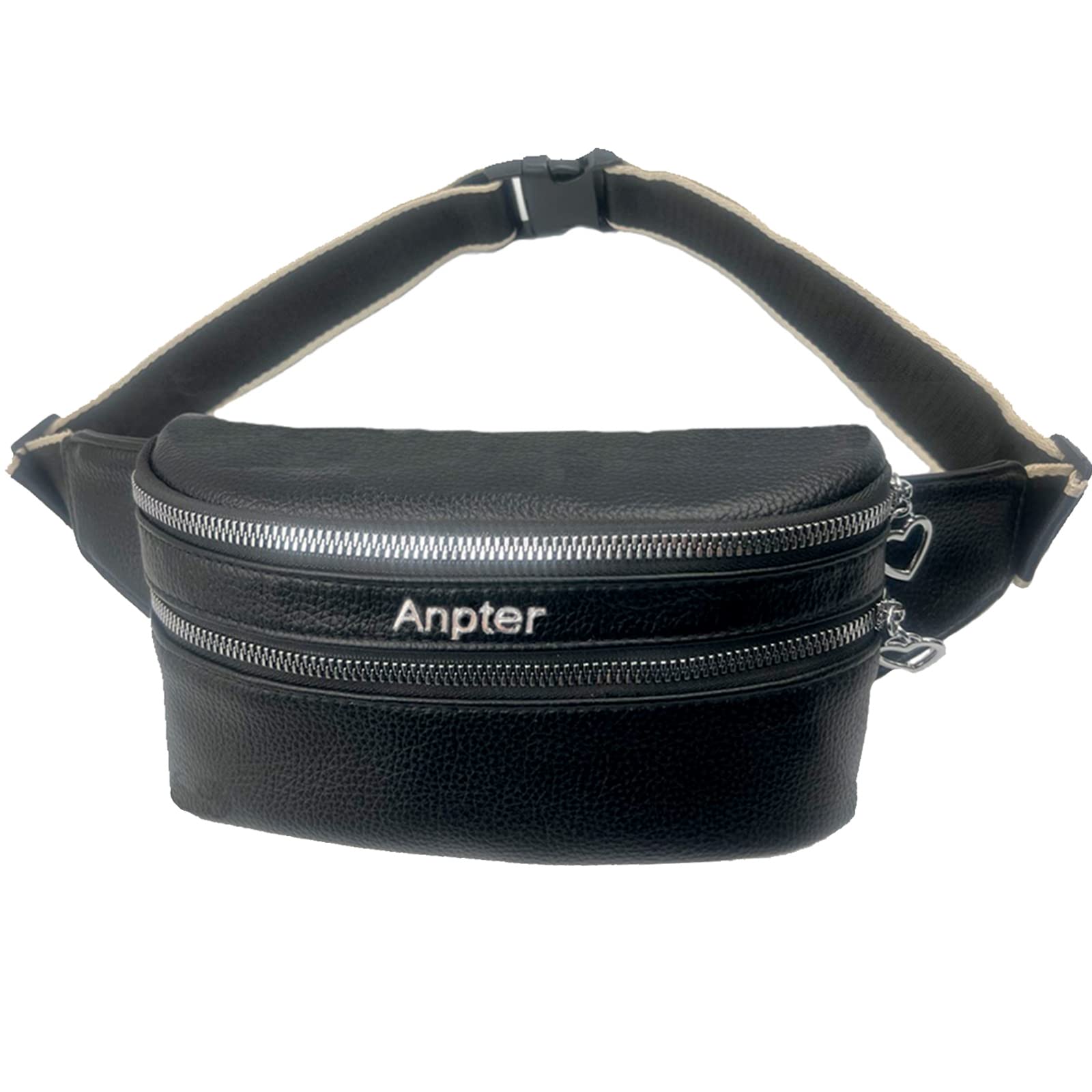 Stylish Quilted Fanny Pack for Women - Crossbody Waist Bag for Running, Workout, Travel & Casual Wear | Durable Belt Bag for Festivals, Sports & Everyday Use (Black)
