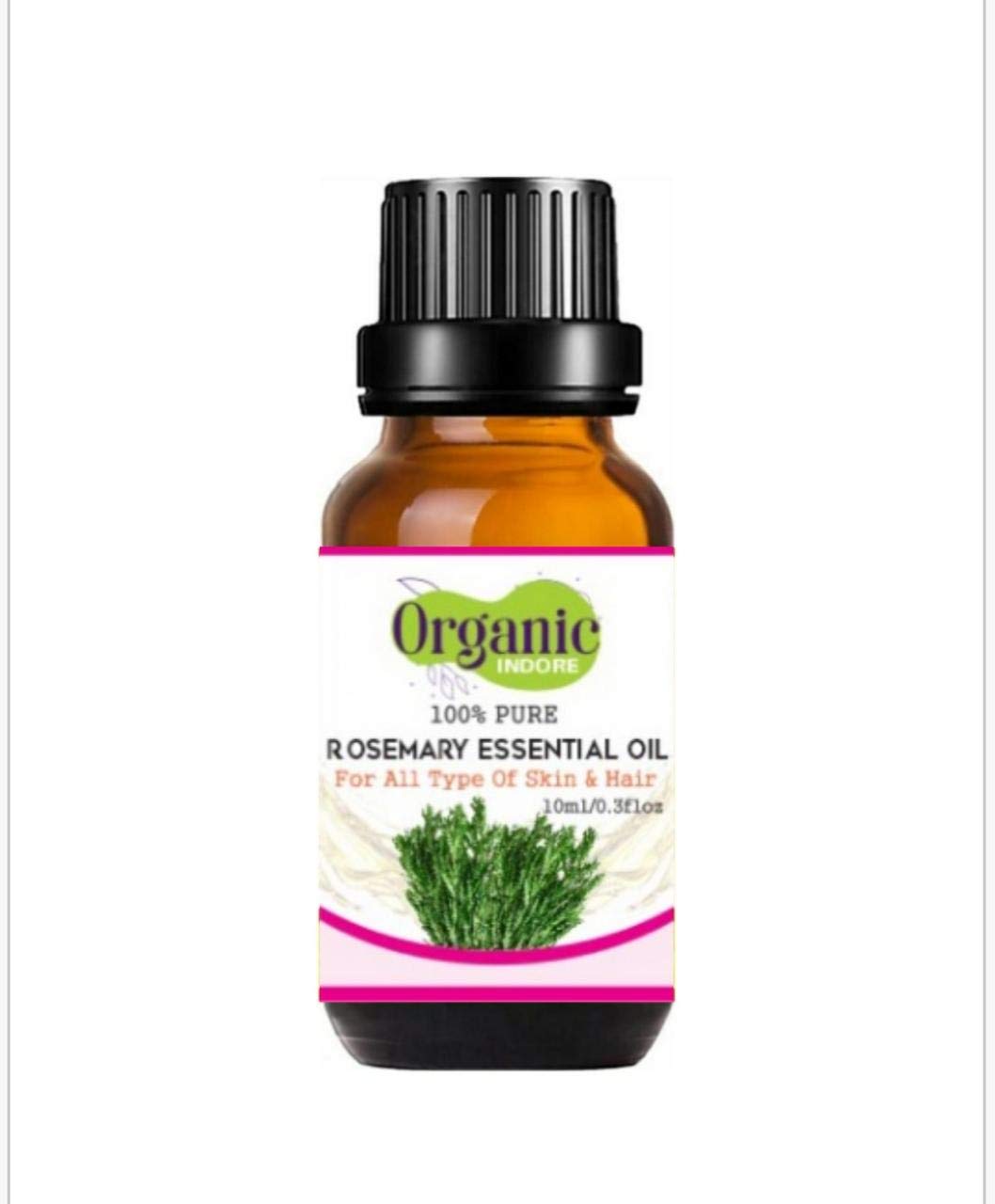Organic Indore Rosemary Essential Oil & Lemongrass Essential Oil - 100% Pure, Natural Aromatherapy Oils for Hair Growth, Stress Relief & Skin Care - Perfect for Diffusers, Massage & DIY Beauty Products