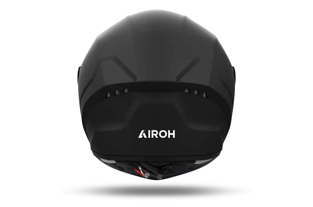 Airoh Connor Matt Black Motorcycle Helmet - Lightweight, DOT & ECE Certified for Street & Racing - Perfect for Urban Commuting & Track Days