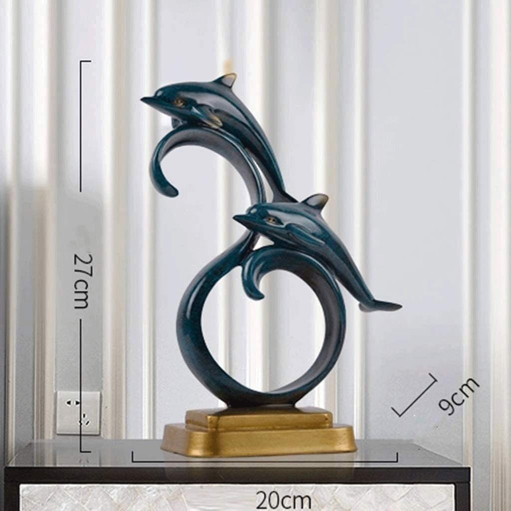 Handcrafted Resin Pisces Sculpture - Elegant Home Decor for Garden, Bathroom, Wine Cabinet & Memorial Displays - Durable Plastic Resin Gift for Zodiac Lovers