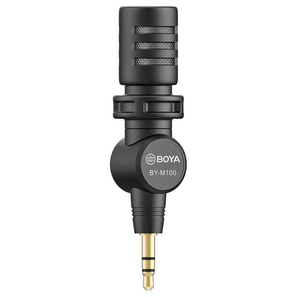BOYA BY-M100 Plug & Play 3.5mm Lavalier Microphone - Professional Mini Clip-on Mic for DSLR, Camcorder, Audio Recorder - Perfect for Vlogging, Interviews, YouTube & Podcasting