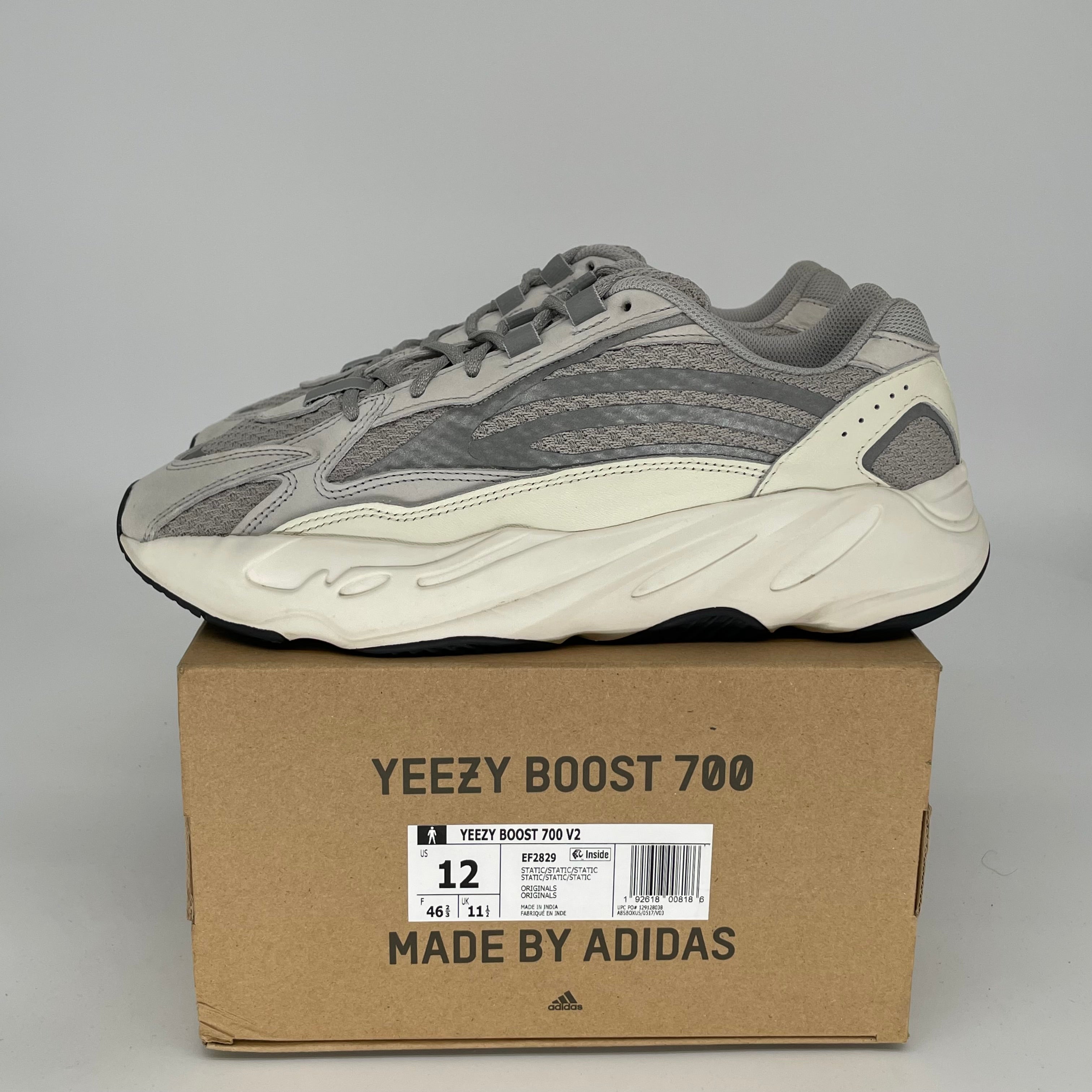 Adidas Yeezy Boost 700 V2 'Static' Men's Sneakers - Size 12 (EF2829) | Comfortable Running Shoes for Casual Wear & Street Style Fashion
