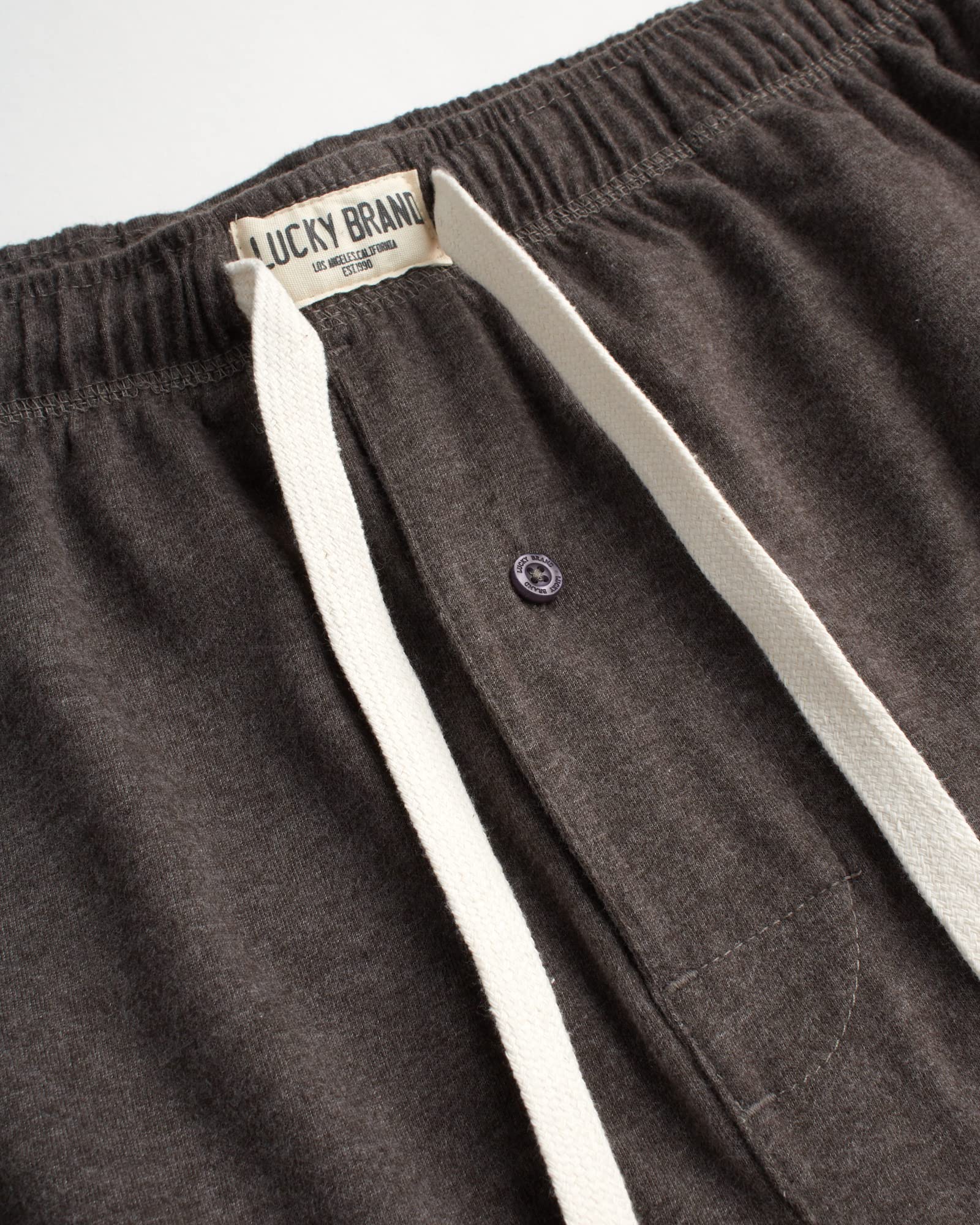 Lucky Brand Men's Pajama Pants - Soft & Breathable Cotton Lounge Pants with Side Pockets for Men (S-XL) - Perfect for Sleepwear, Lounging & Travel