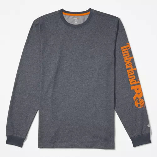 TIMBERLAND PRO® Base Plate Long Sleeve Moisture Wicking T-Shirt for Men - Breathable Work Shirt TB0A1HRV - Ideal for Construction, Hiking & Outdoor Activities