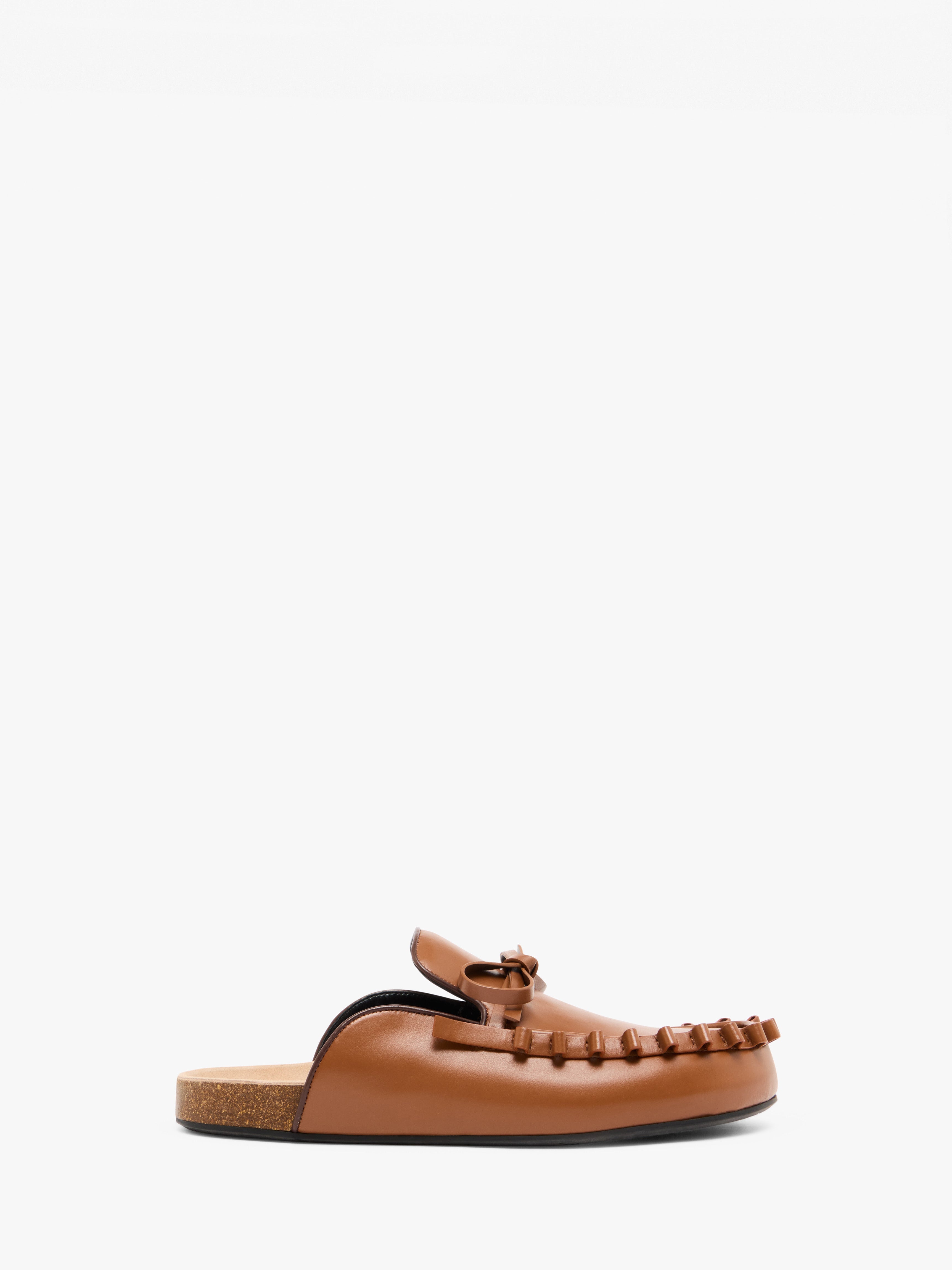 Women's Ruffle Loafer Shoes in Off White - LF0069LA0323 | Comfortable & Stylish Slip-On for Casual Outings, Office Wear & Everyday Fashion