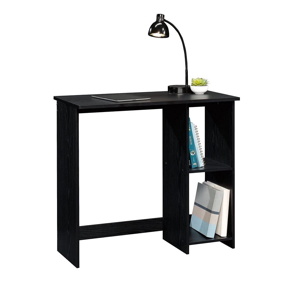 Solid Oak Writing Desk with True Black Finish - Elegant Home Office Furniture for Study, Work & Remote Learning