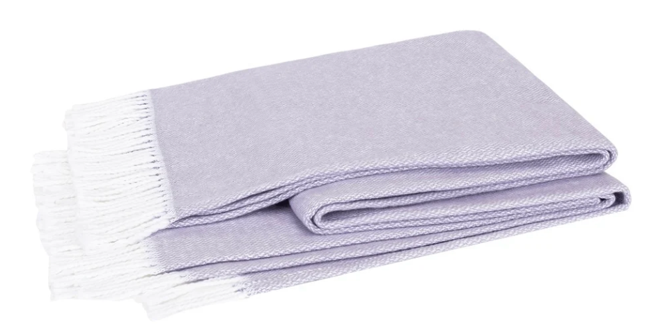 Lilac Soft Throw Blanket for Couch & Bed - Cozy Plush Fleece Blanket for Home, Office, or Travel - Perfect for Lounging, Gifts, and Cold Weather Comfort