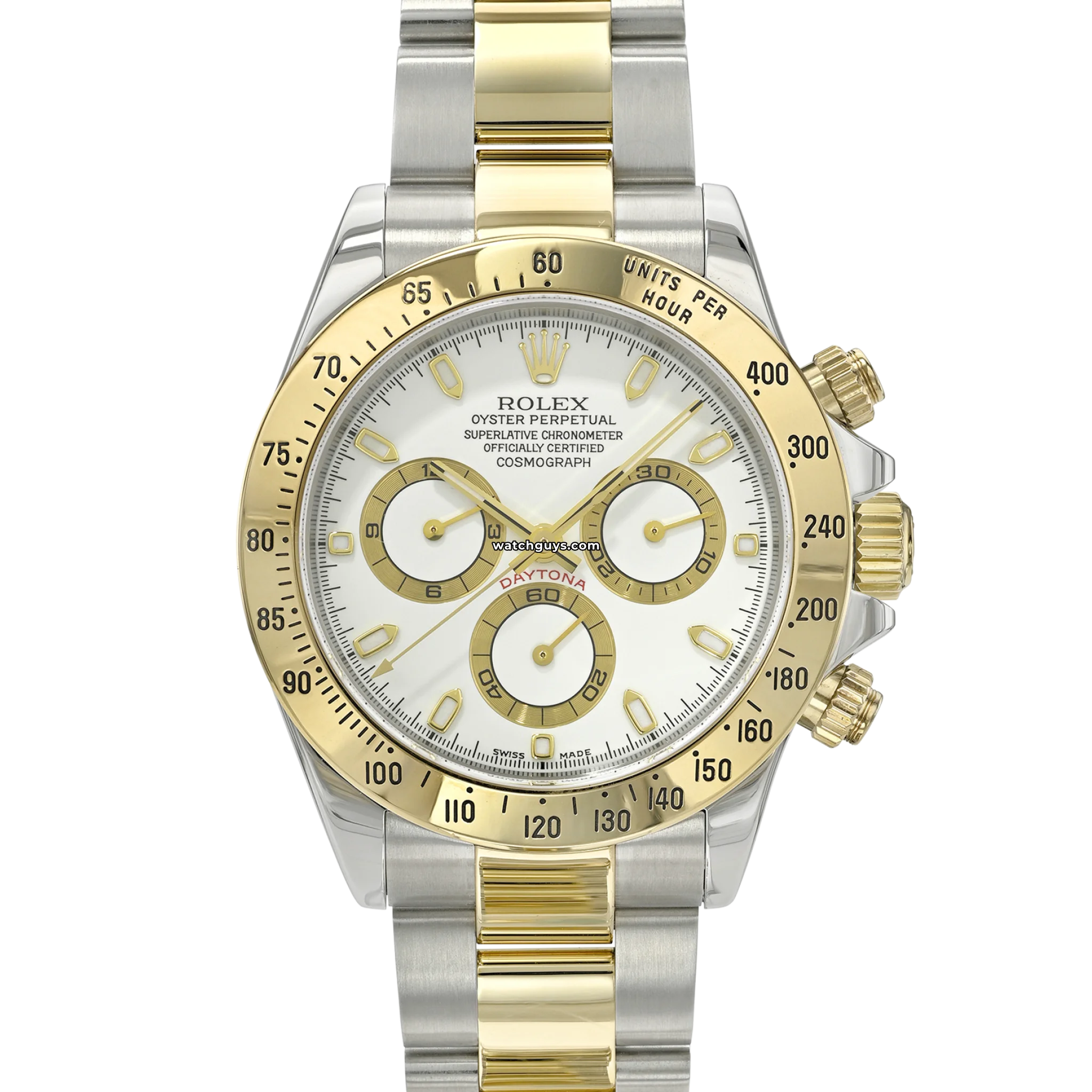 Rolex Daytona 116523 Men's Luxury Watch - White Gold & Stainless Steel Chronograph - Perfect for Business, Gifts & Special Occasions