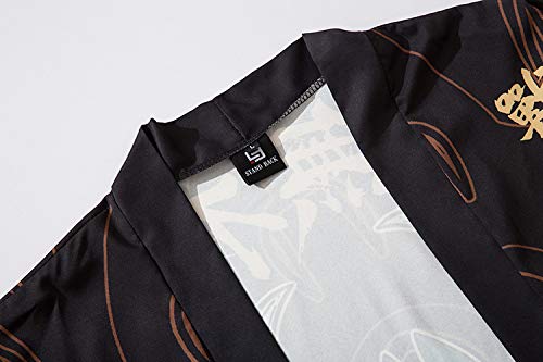 Women's Casual Kimono Cardigan - Japanese Style Lightweight Cover Up - One Size Fits US S-XL - Perfect for Beach, Yoga, and Lounge Wear