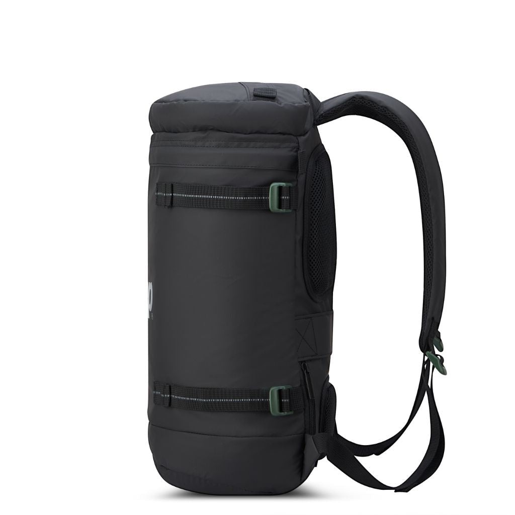 Jeep 17-Inch Laptop Backpack with RFID Protection - Durable Cylindrical Design for Work & Travel (Black) | Perfect for Commuting, Business Trips & College Students