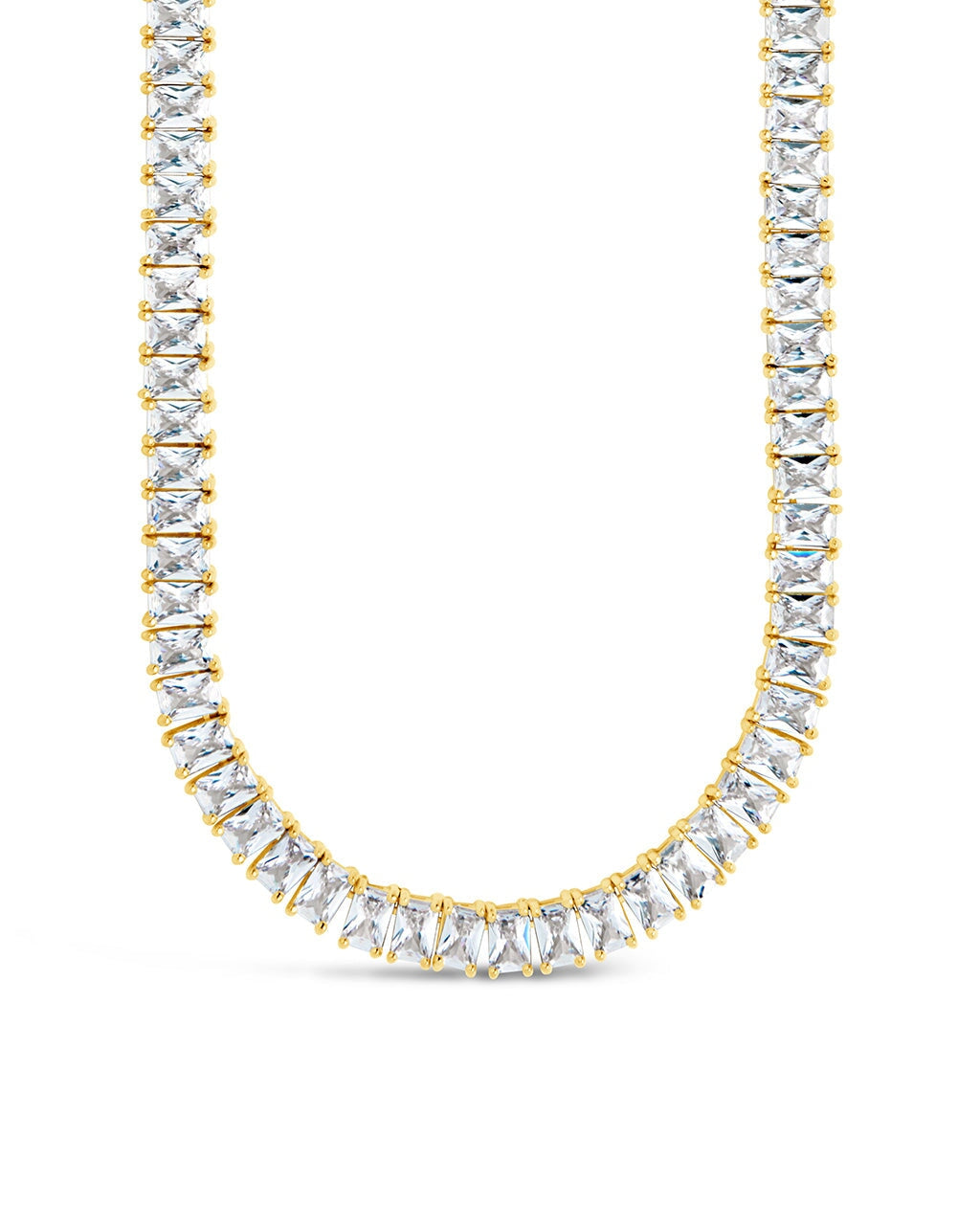 Marisol CZ Tennis Necklace - 14K Gold Plated Cubic Zirconia Necklace for Women | Perfect for Weddings, Parties & Evening Events