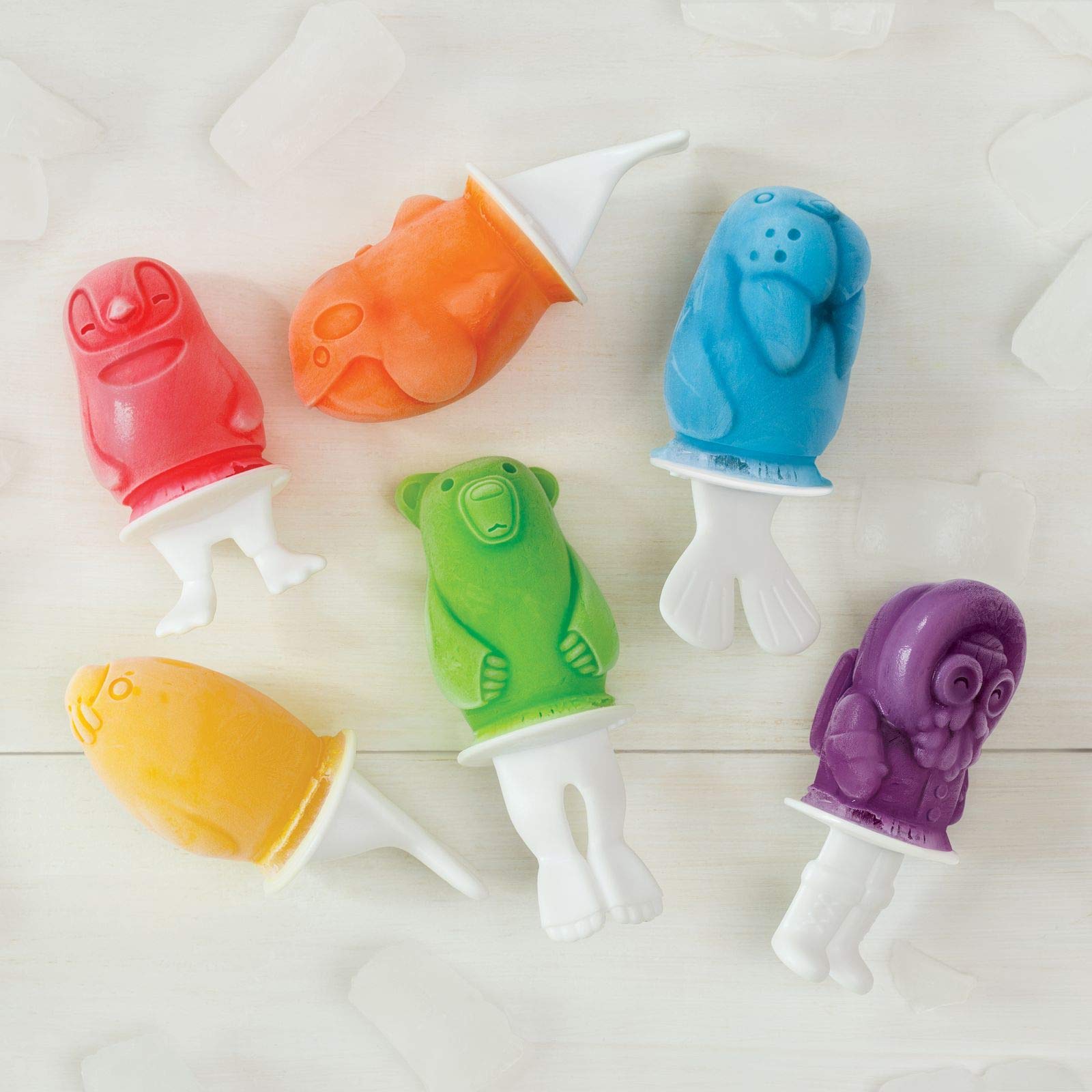 Zoku Polar Pop Molds - 5 Explorer-Themed Popsicle Molds in One Tray | BPA-Free, Easy Release | Perfect for Kids' Summer Treats & Party Snacks