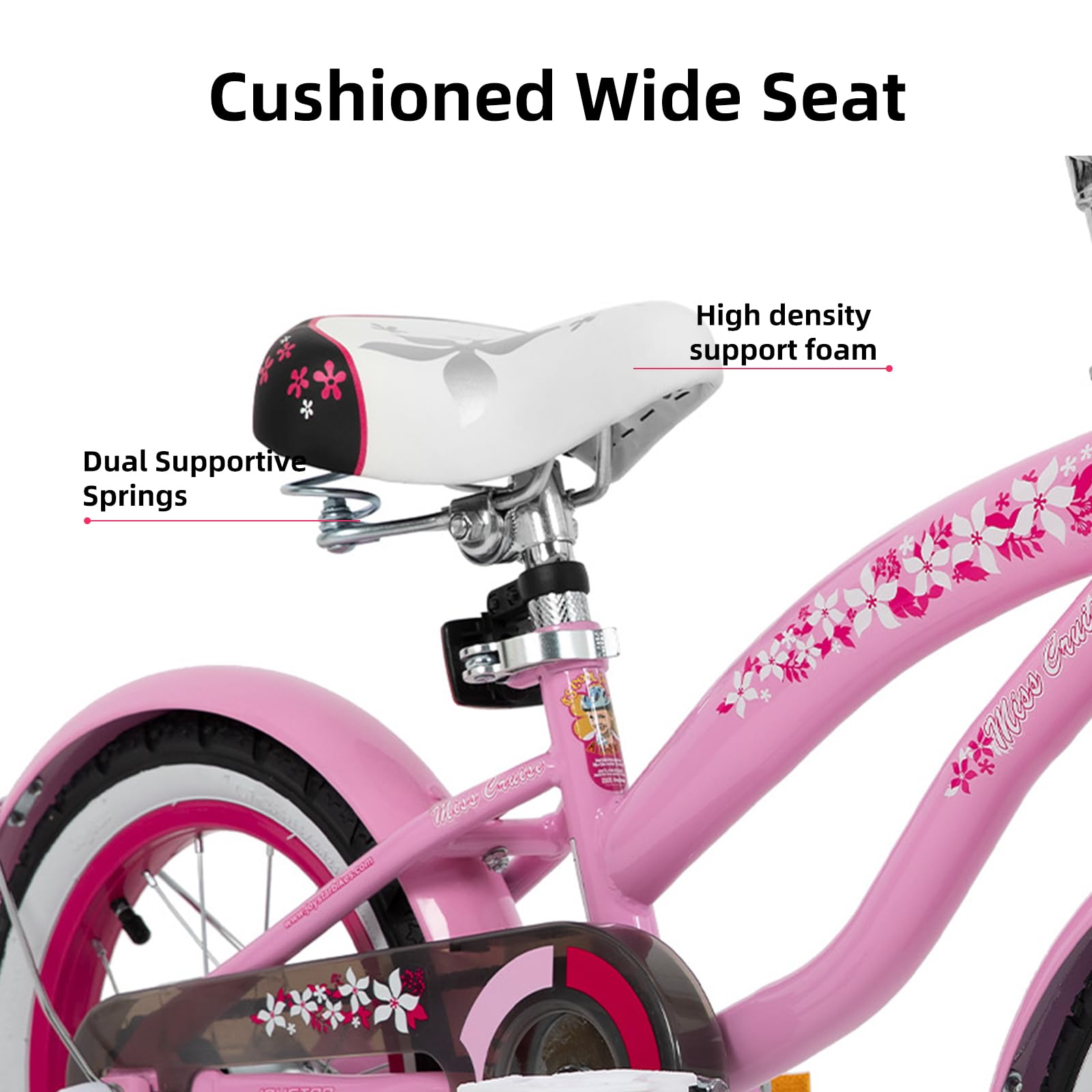 JOYSTAR 12 14 16 Inch Kids Cruiser Bike for Boys & Girls Ages 2-7 Years - Training Wheels & Coaster Brake - Perfect for Neighborhood Rides, Park Adventures & Learning to Ride