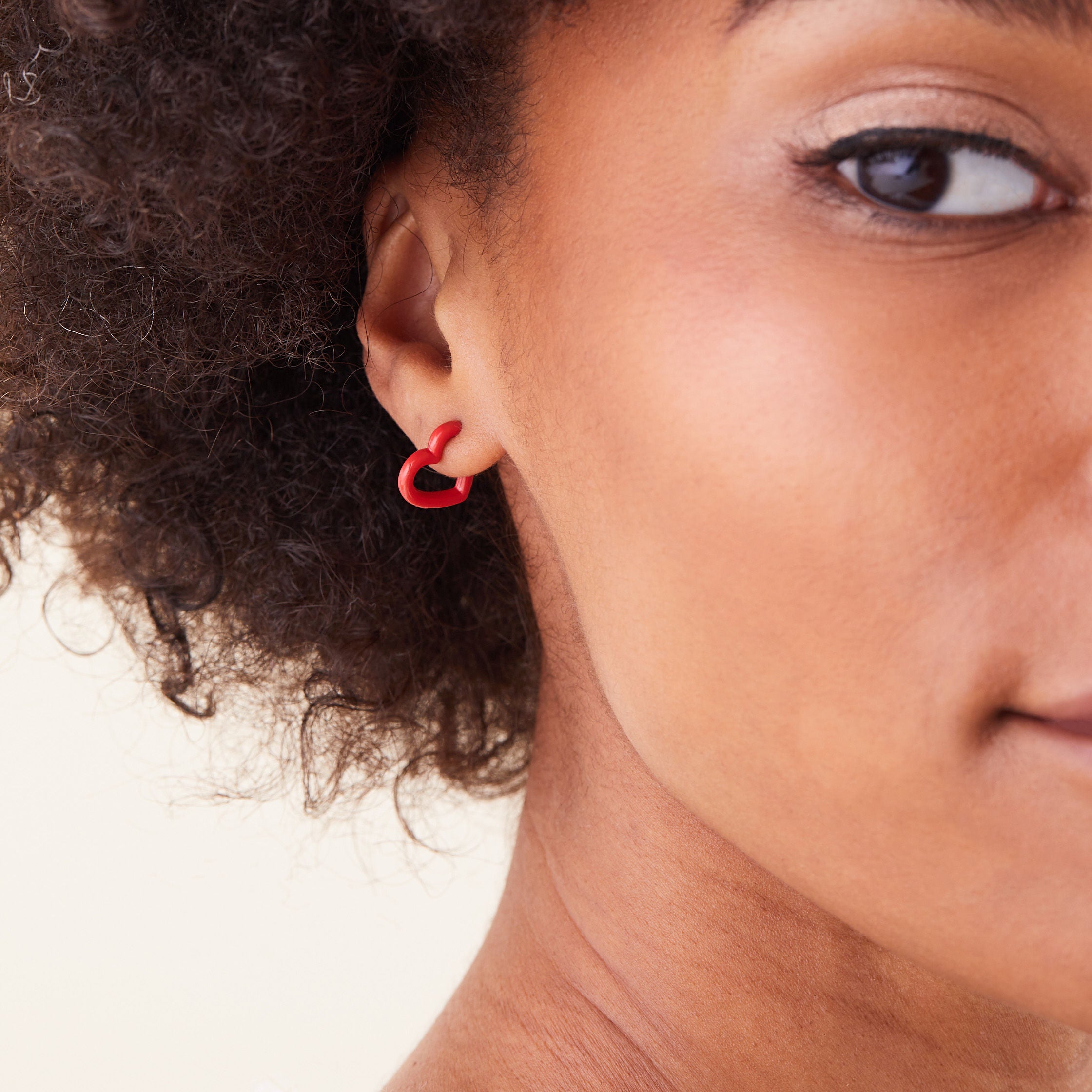 Heart Huggie Hoop Earrings for Women - 14K Gold Plated Small Huggie Earrings - Minimalist Dainty Hoops for Everyday Wear - Perfect Gift for Her, Valentine's Day, Anniversary & Birthday