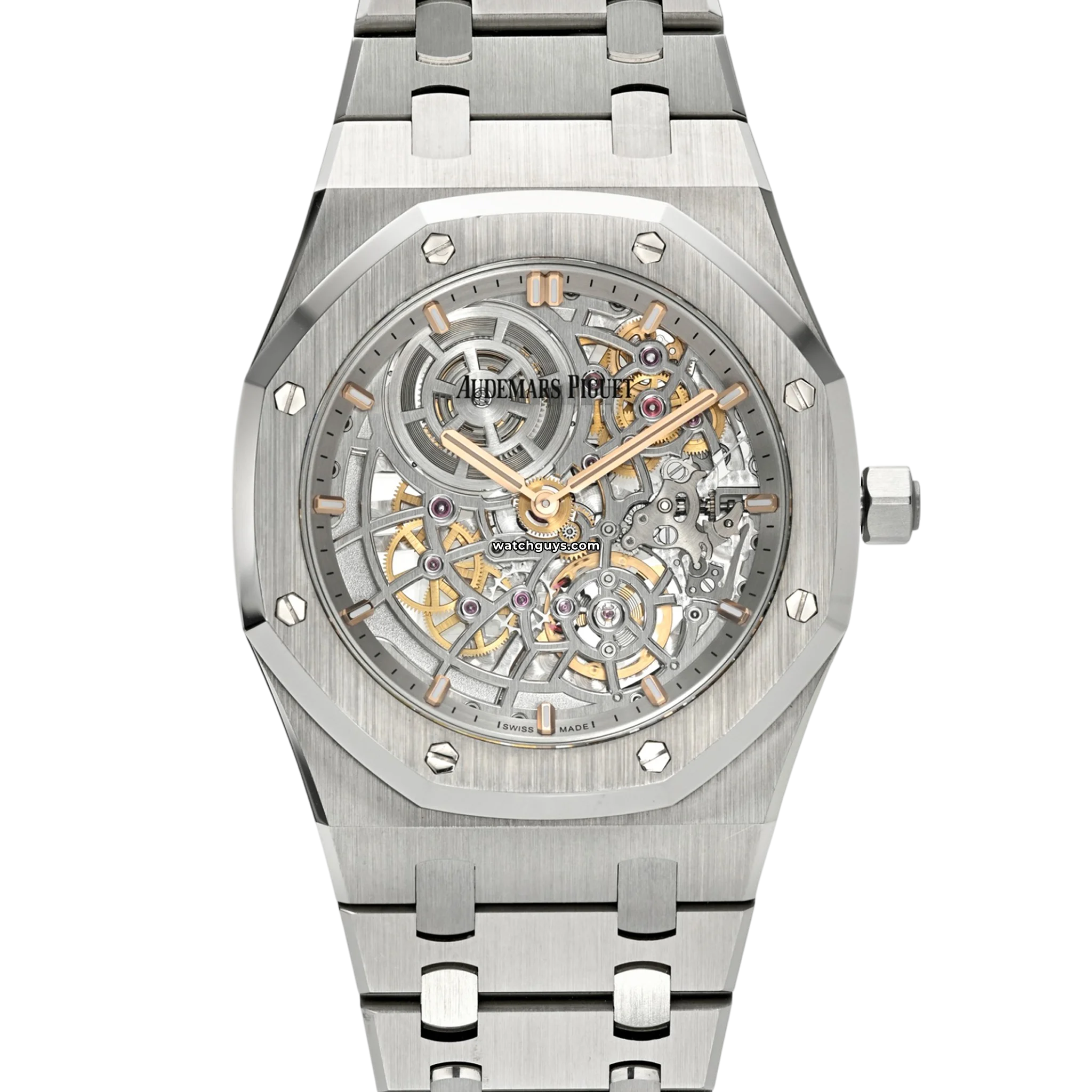 Audemars Piguet Royal Oak Jumbo 16204ST.OO.1240ST.01 50th Anniversary Openworked Skeleton Watch - Luxury Men's Timepiece for Special Occasions & Collectors