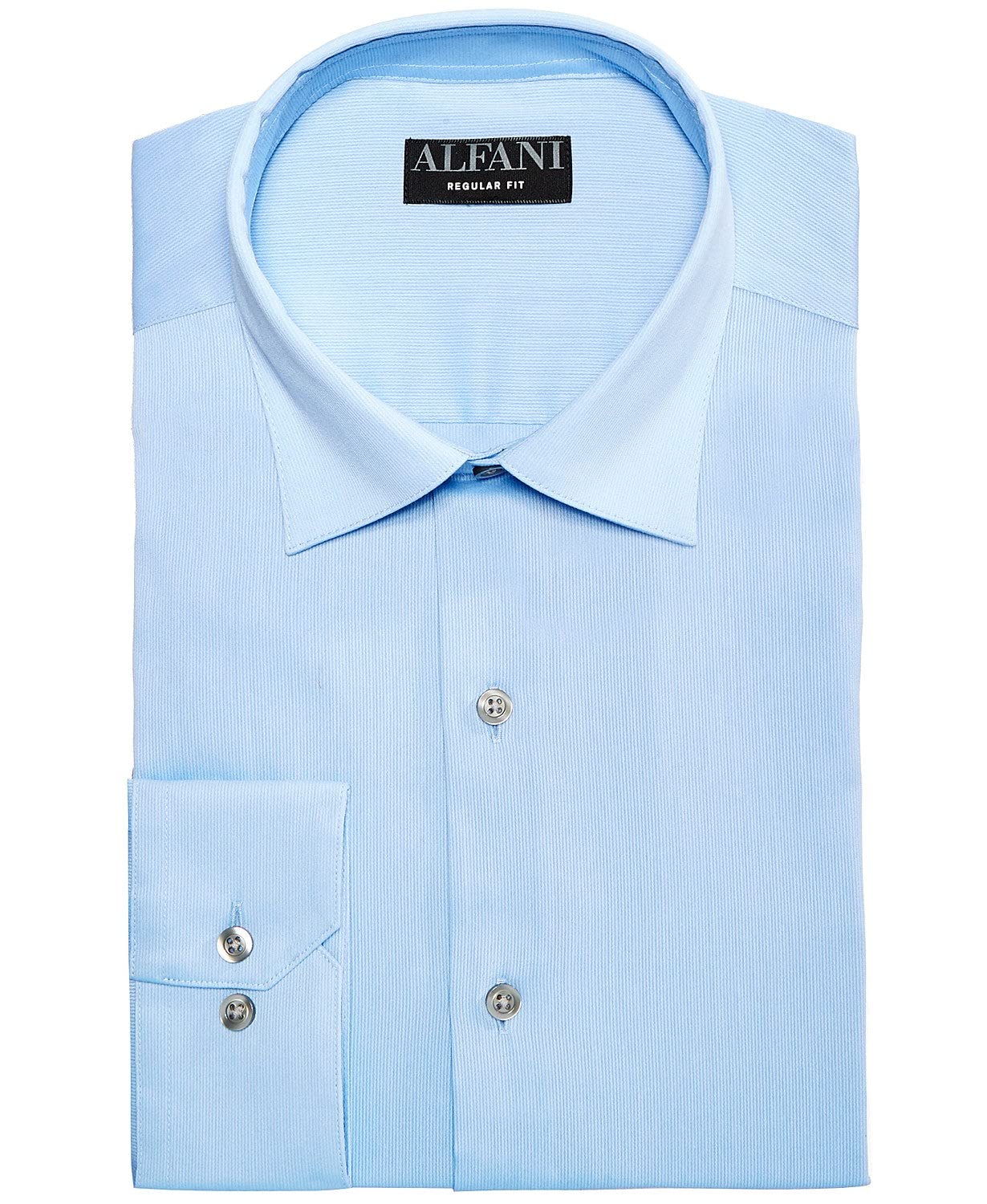 Alfani Men's Blue Collared Dress Shirt XL - Premium Slim Fit Formal Shirt for Business, Office & Special Occasions