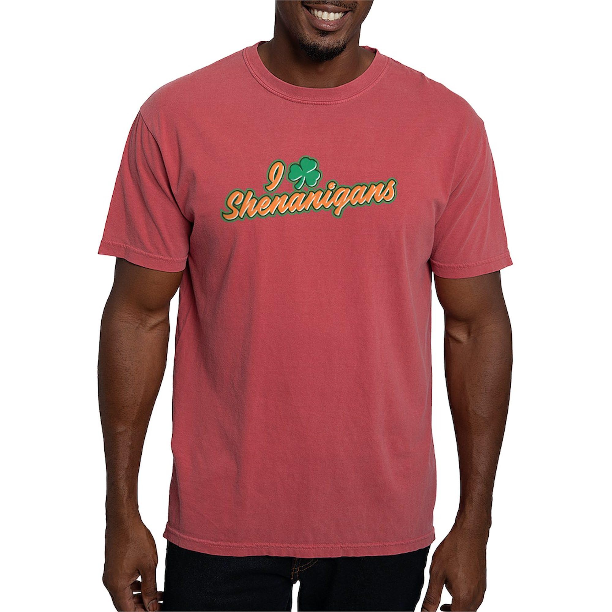 Funny I Heart Shenanigans Men's T-Shirt | Comfort Colors® Premium Cotton Tee | Casual Wear & Gift for Pranksters