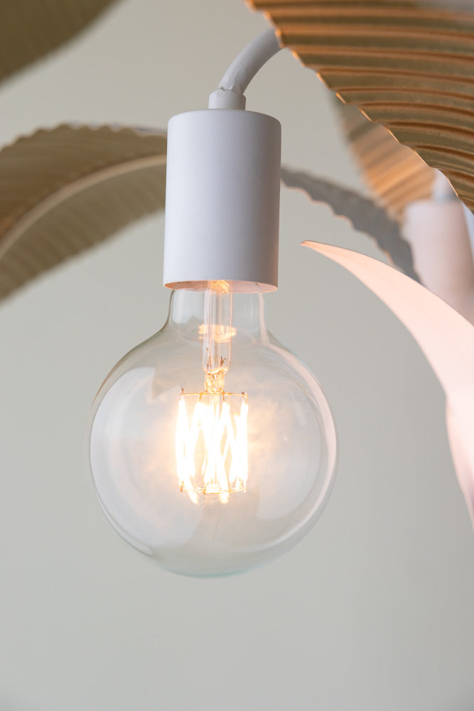 6W E27 LED Light Bulb, Clear Globe Shape, Energy Efficient, Warm White 3000K - Perfect for Lamps, Ceiling Fixtures, and Home Lighting