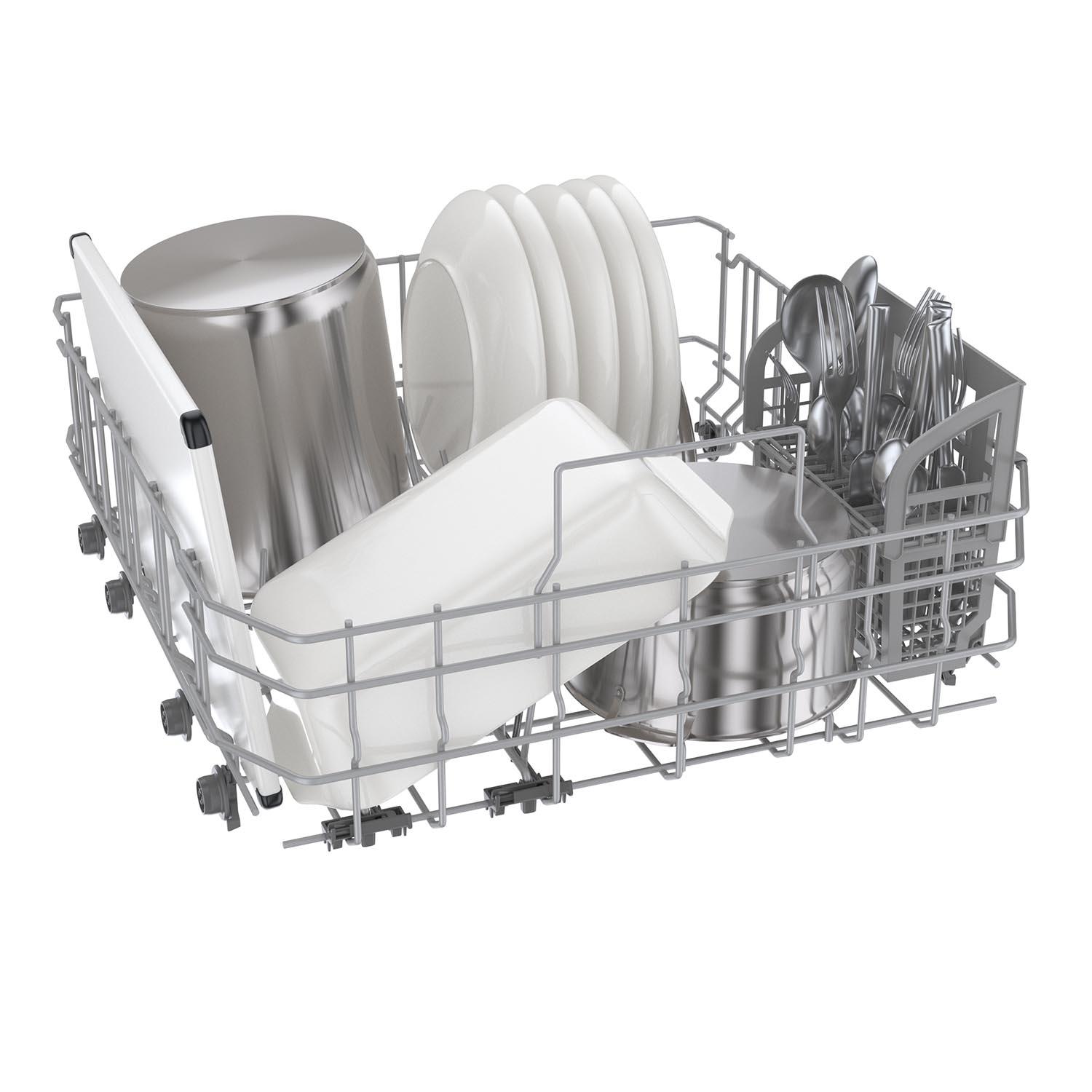 Bosch Black 24 Inch Smart Dishwasher with Home Connect & Third Rack - SHE53C86N | Energy Efficient, Ultra Quiet | Perfect for Large Families & Entertaining